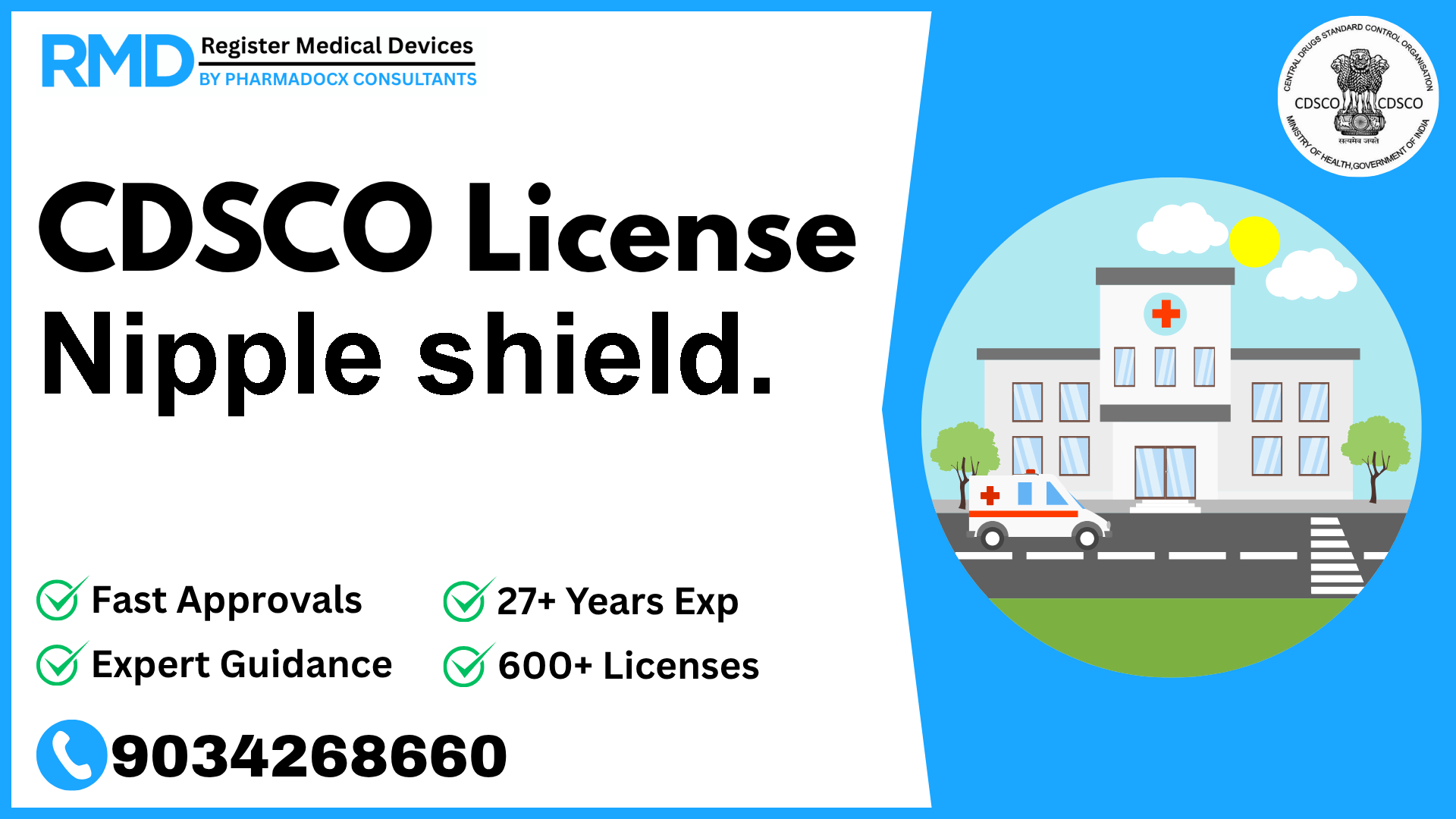CDSCO License for Nipple shield.