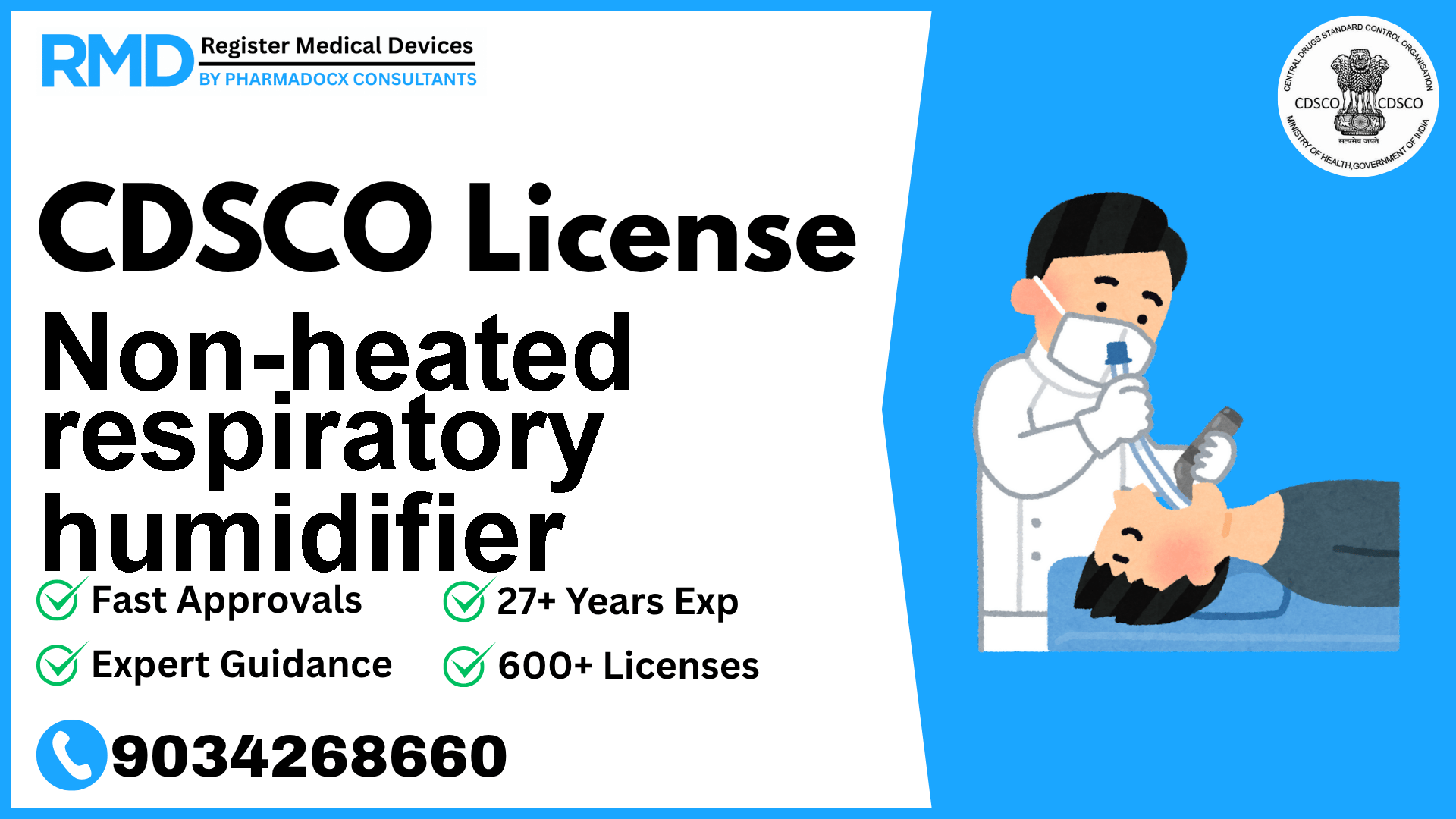 CDSCO License for Non-heated respiratory humidifier