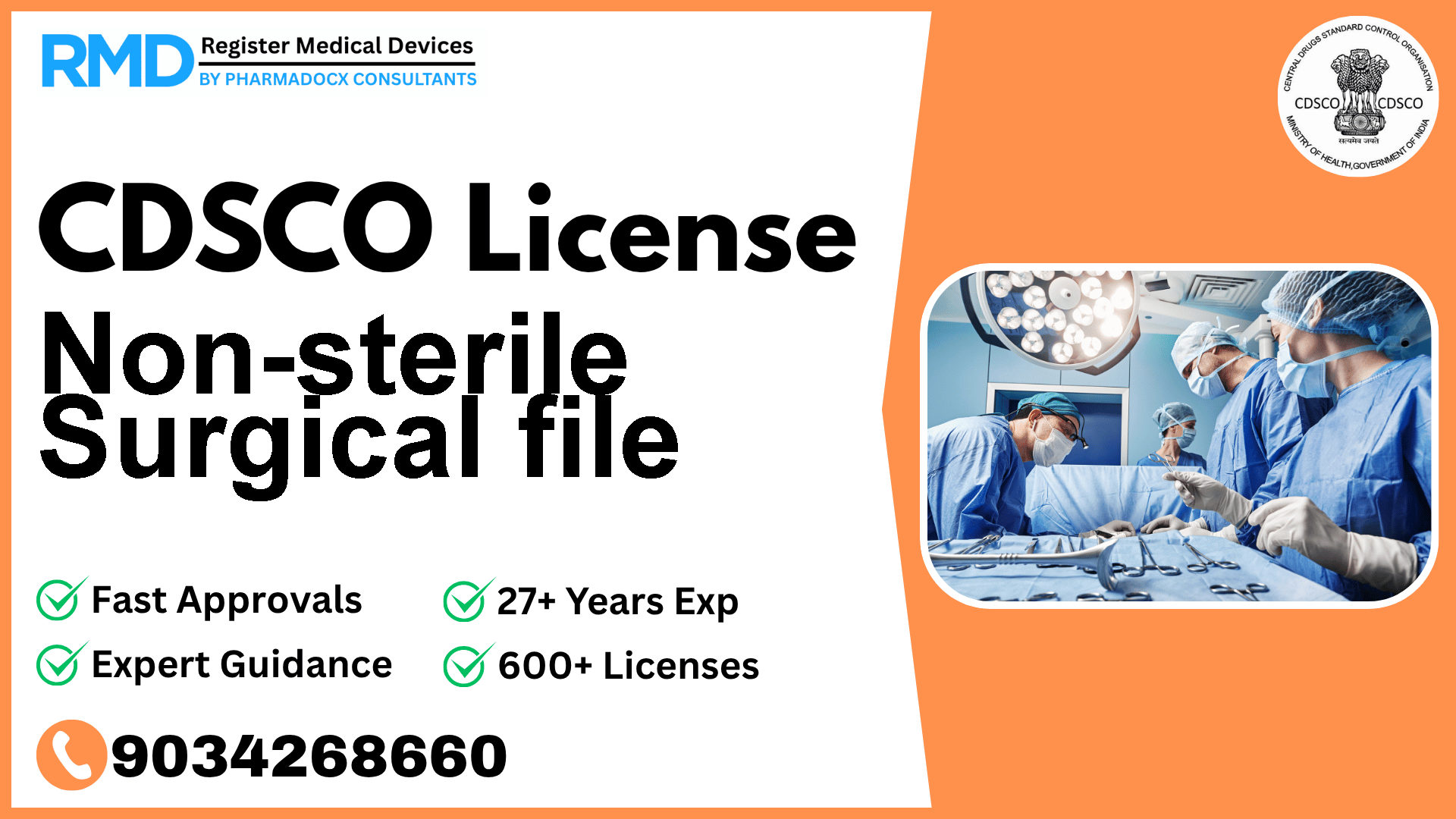 CDSCO License for Non-sterile Surgical file
