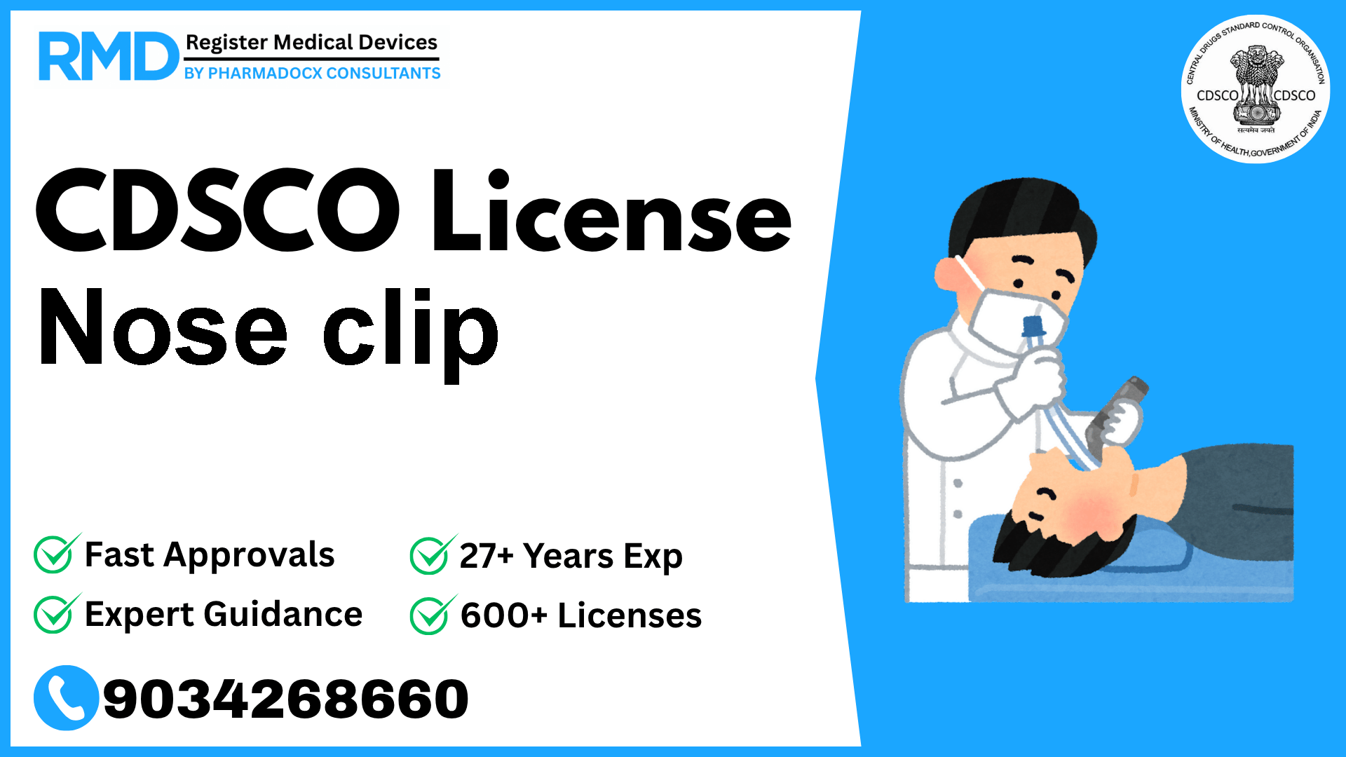 CDSCO License for Nose clip