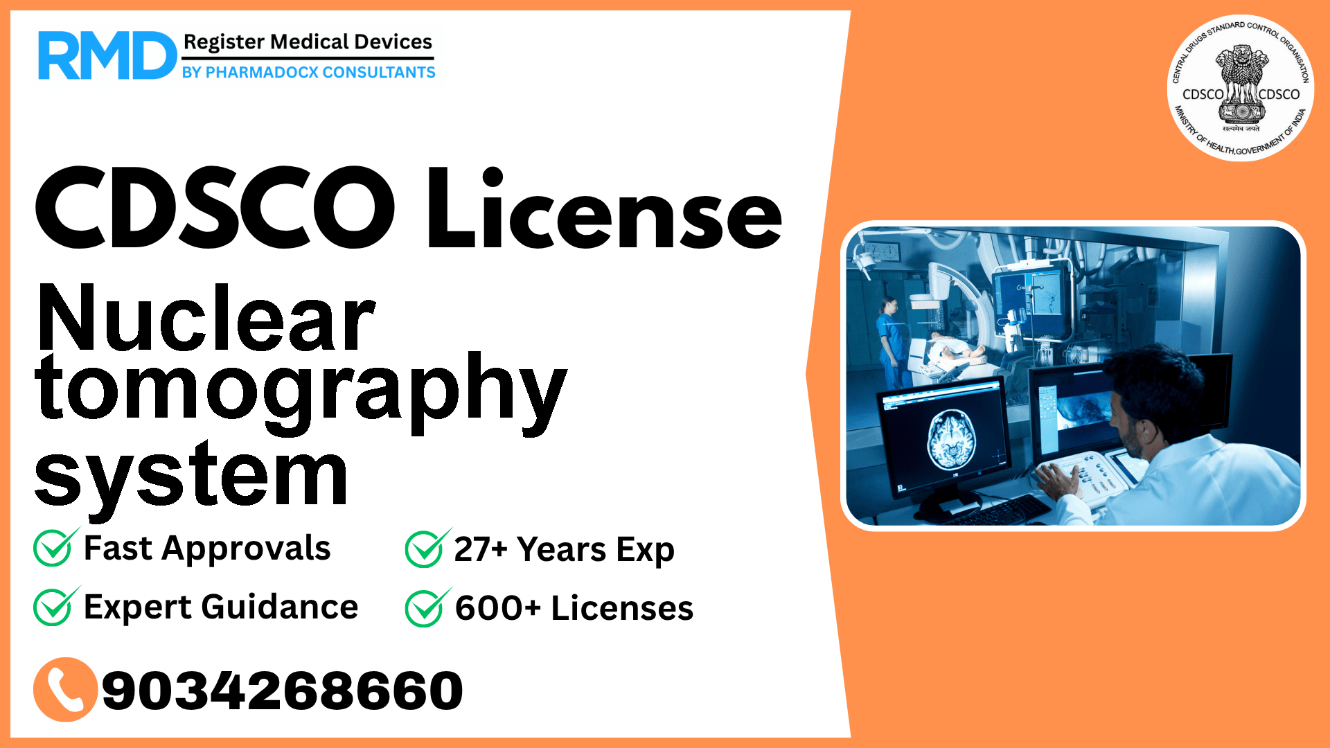 CDSCO License for Nuclear tomography system