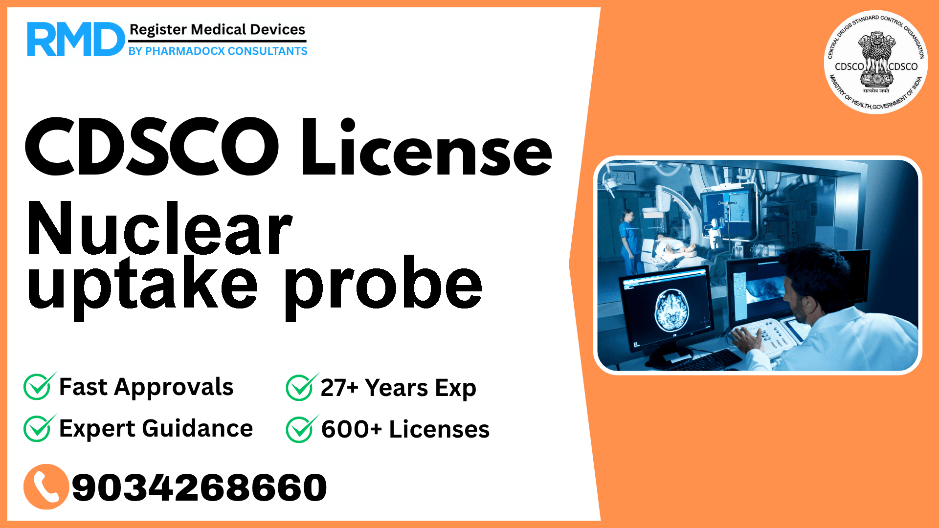 CDSCO License for Nuclear uptake probe