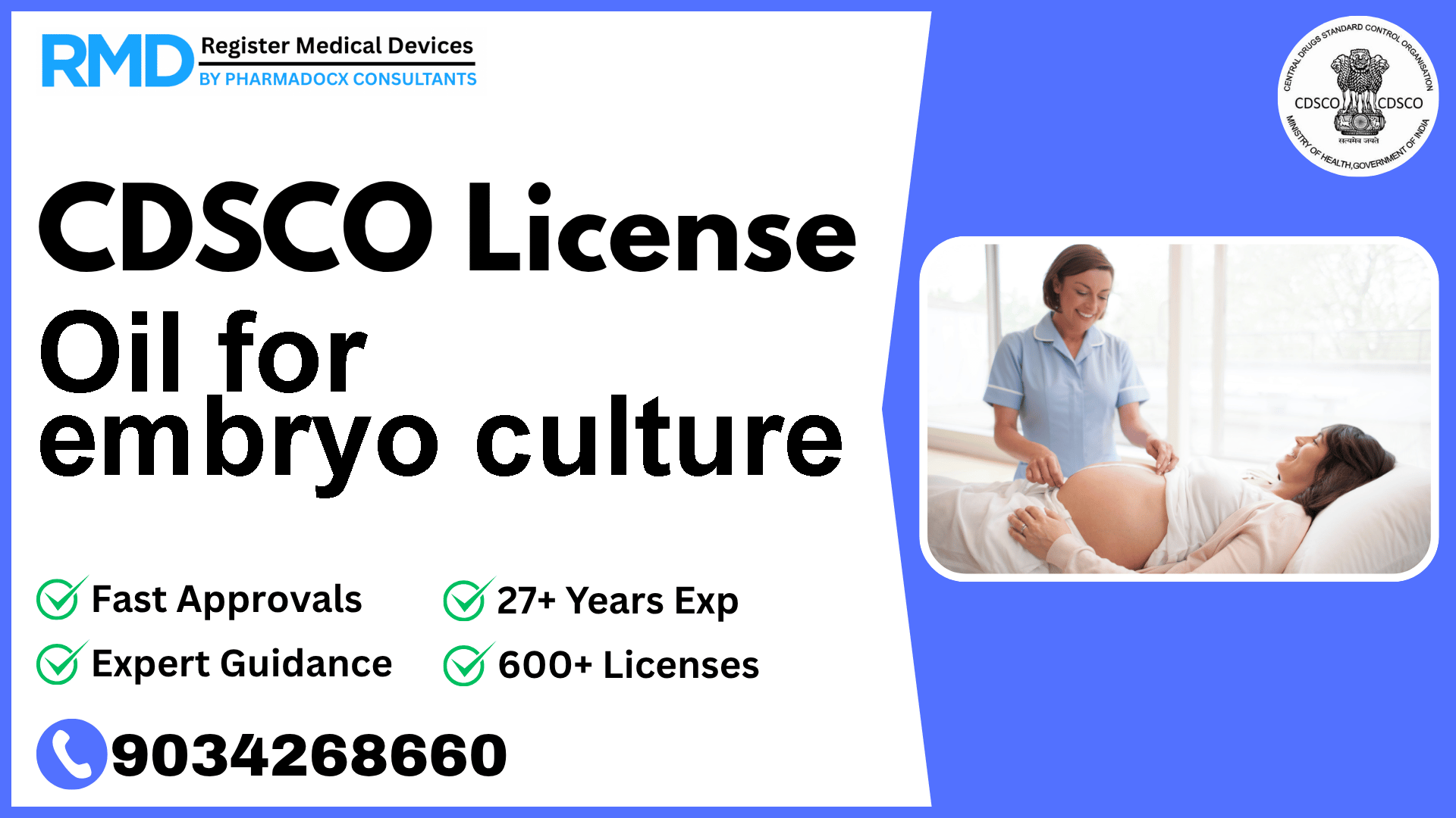 CDSCO License for Oil for embryo culture