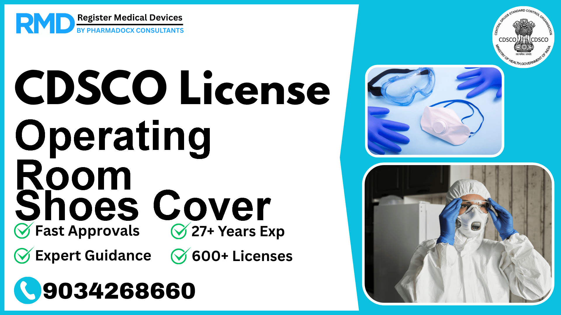 CDSCO License for Operating Room Shoes Cover