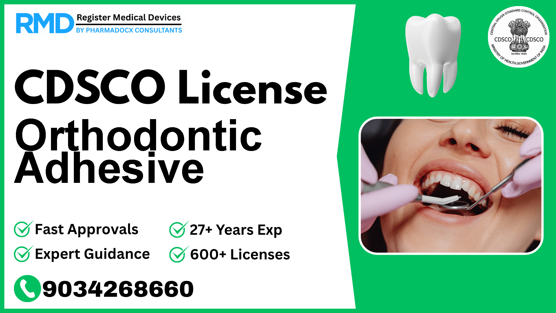 CDSCO License for Orthodontic Adhesive