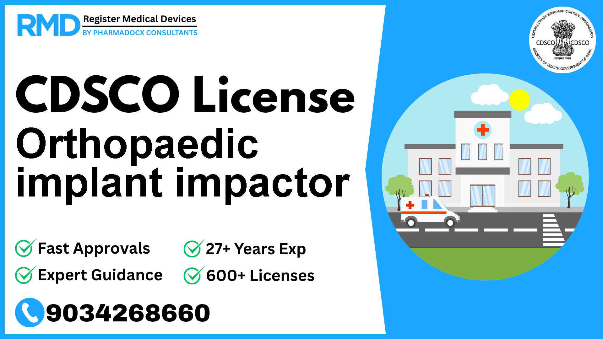 CDSCO License for Orthopaedic implant impactor