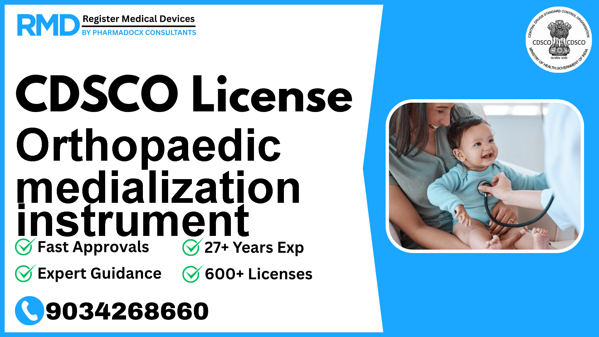 CDSCO License for Orthopaedic medialization instrument