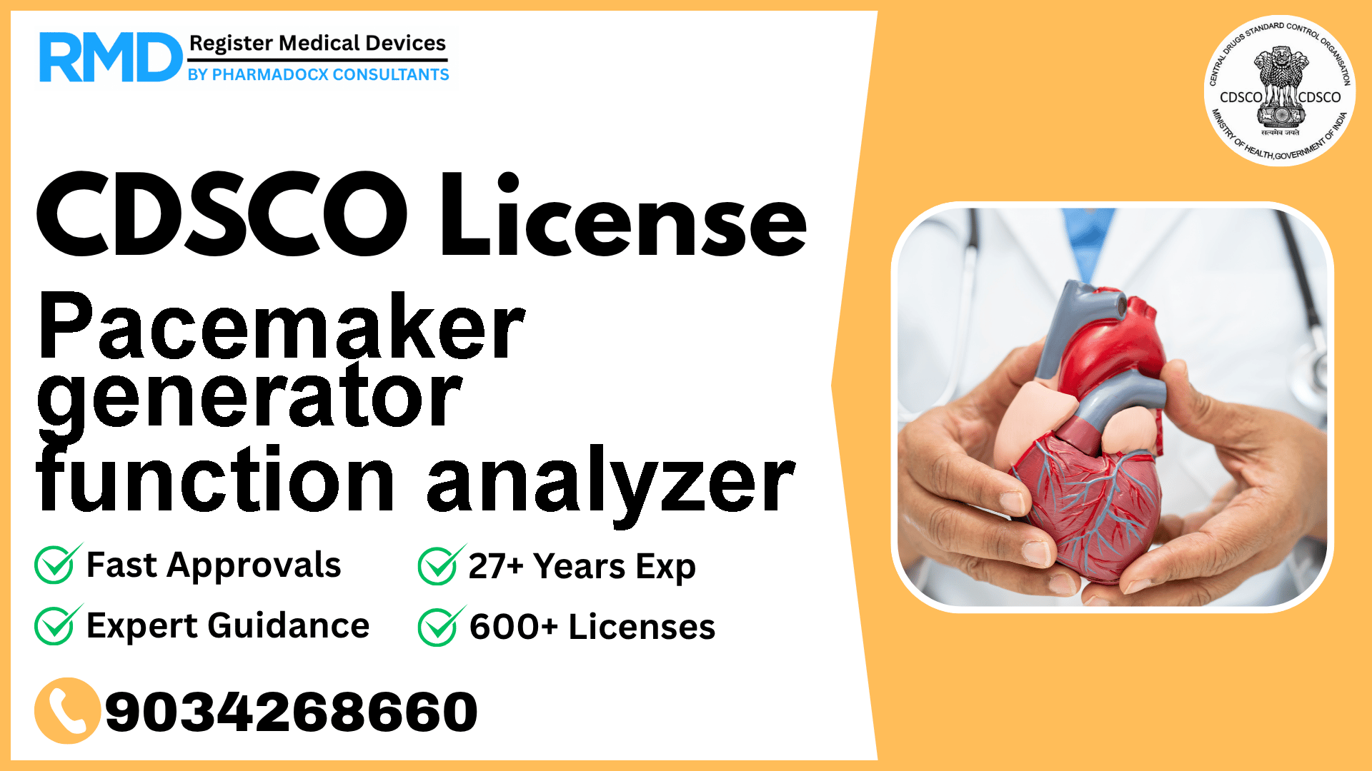CDSCO License for Pacemaker generator function analyzer