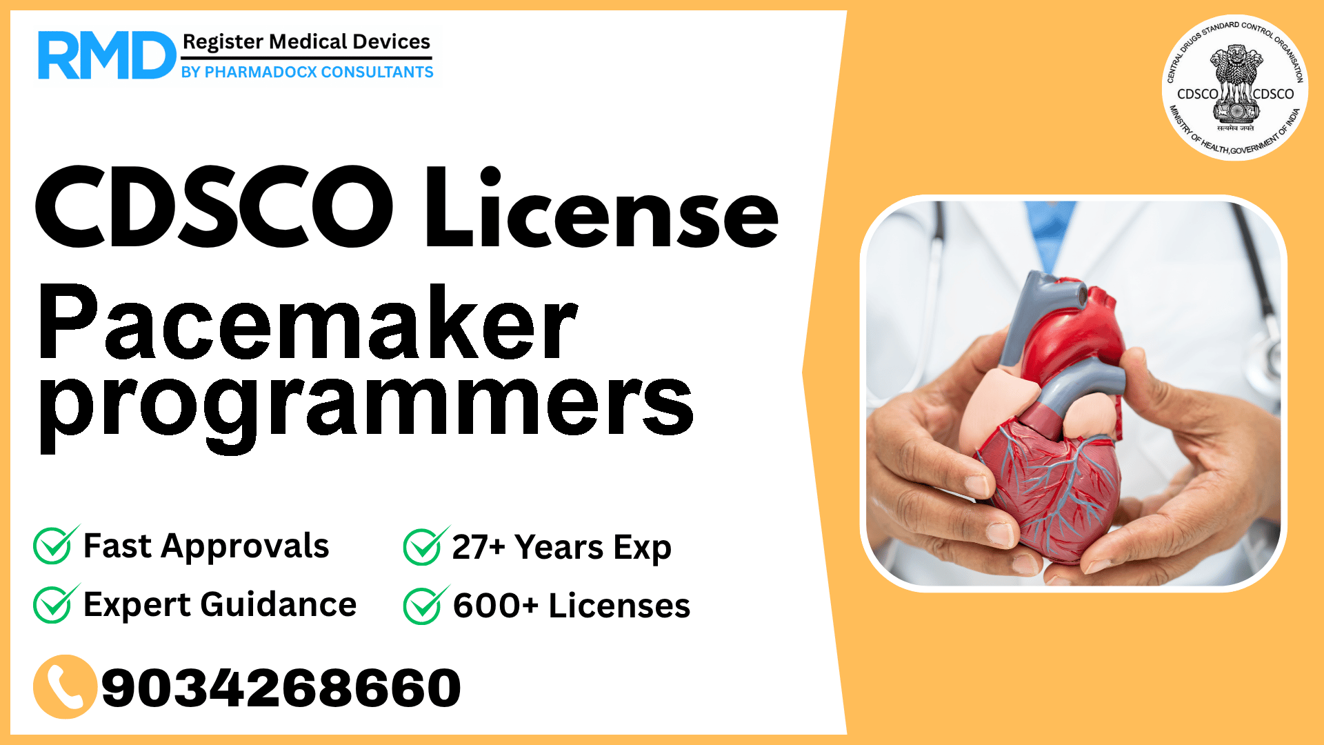CDSCO License for Pacemaker programmers