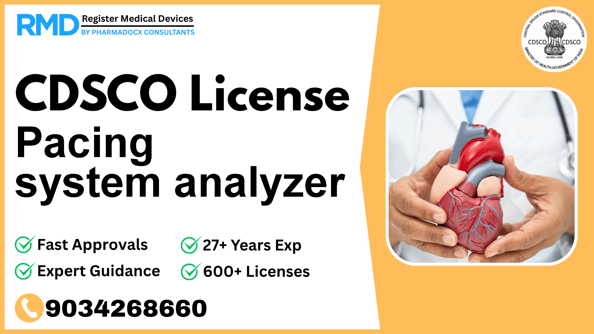 CDSCO License for Pacing system analyzer