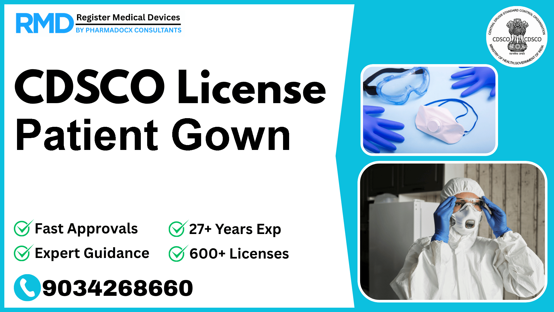 CDSCO License for Patient Gown