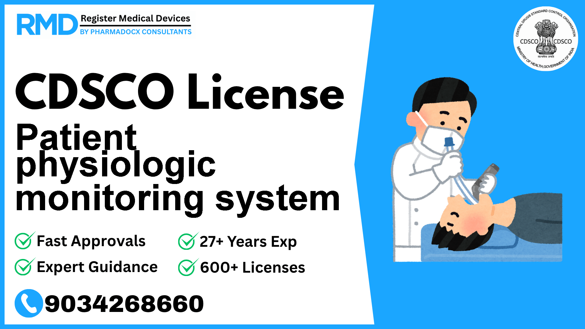 CDSCO License for Patient physiologic monitoring system