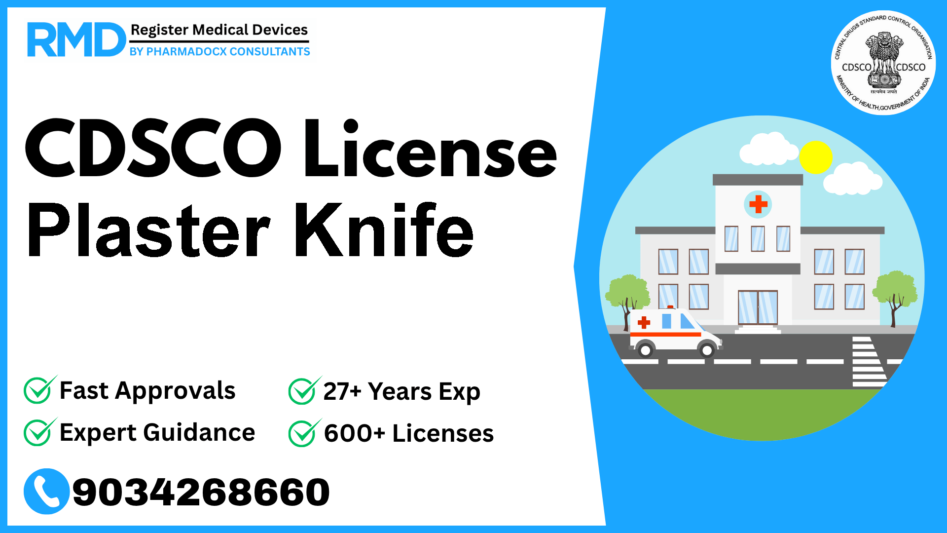 CDSCO License for Plaster Knife
