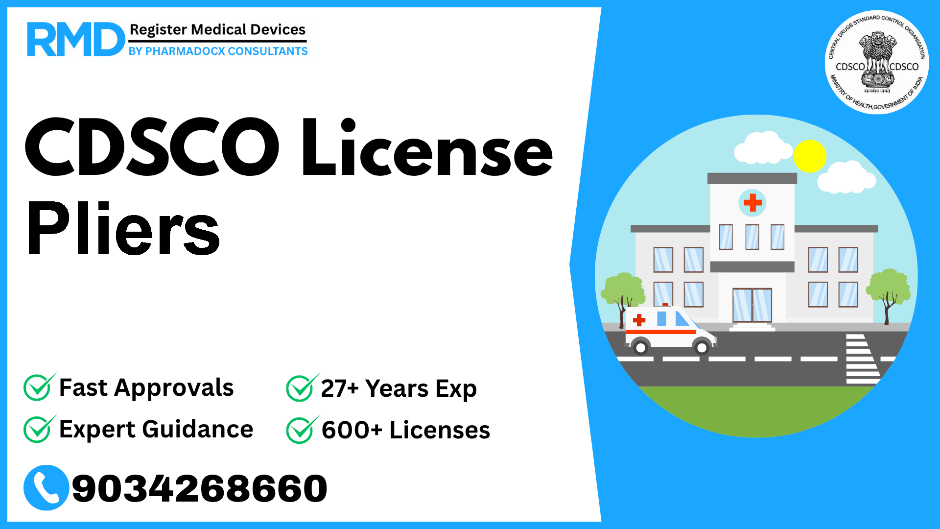 CDSCO License for Pliers