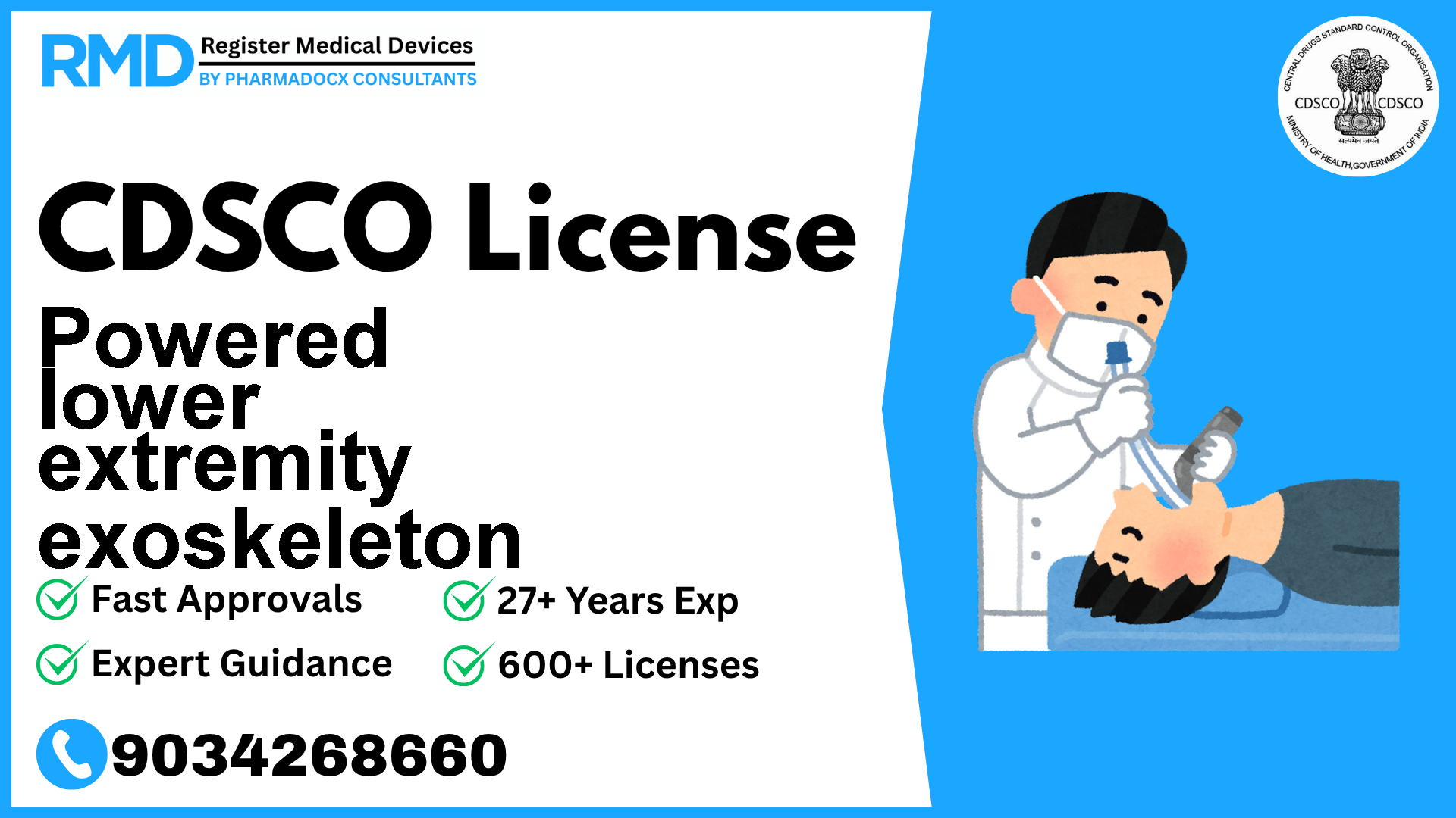 CDSCO License for Powered lower extremity exoskeleton