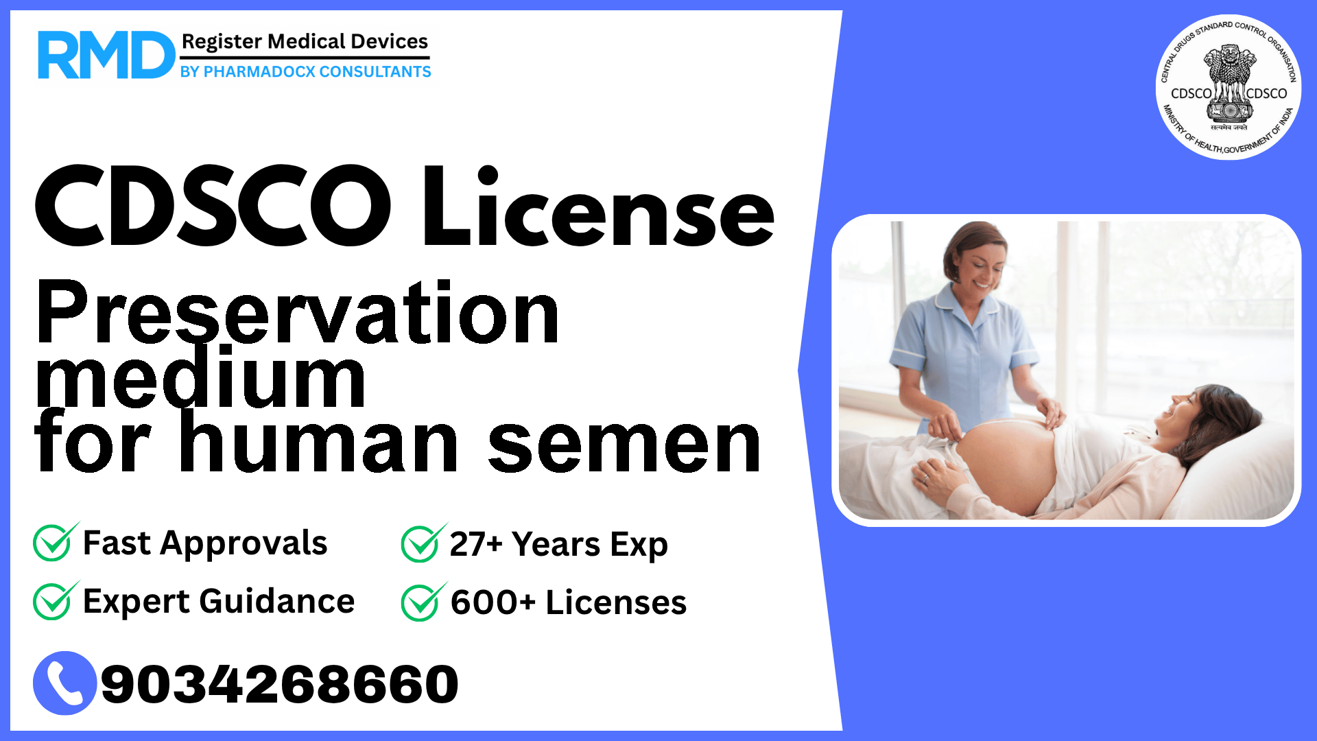 CDSCO License for Preservation medium for human semen