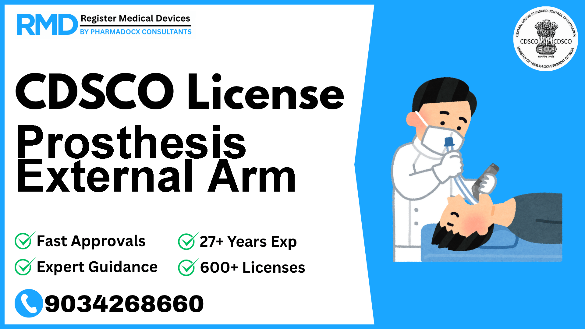 CDSCO License for Prosthesis External Arm