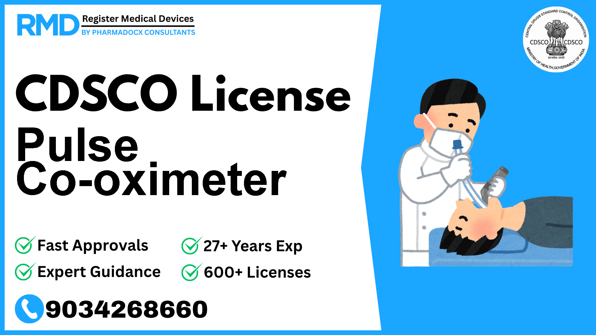 CDSCO License for Pulse Co-oximeter