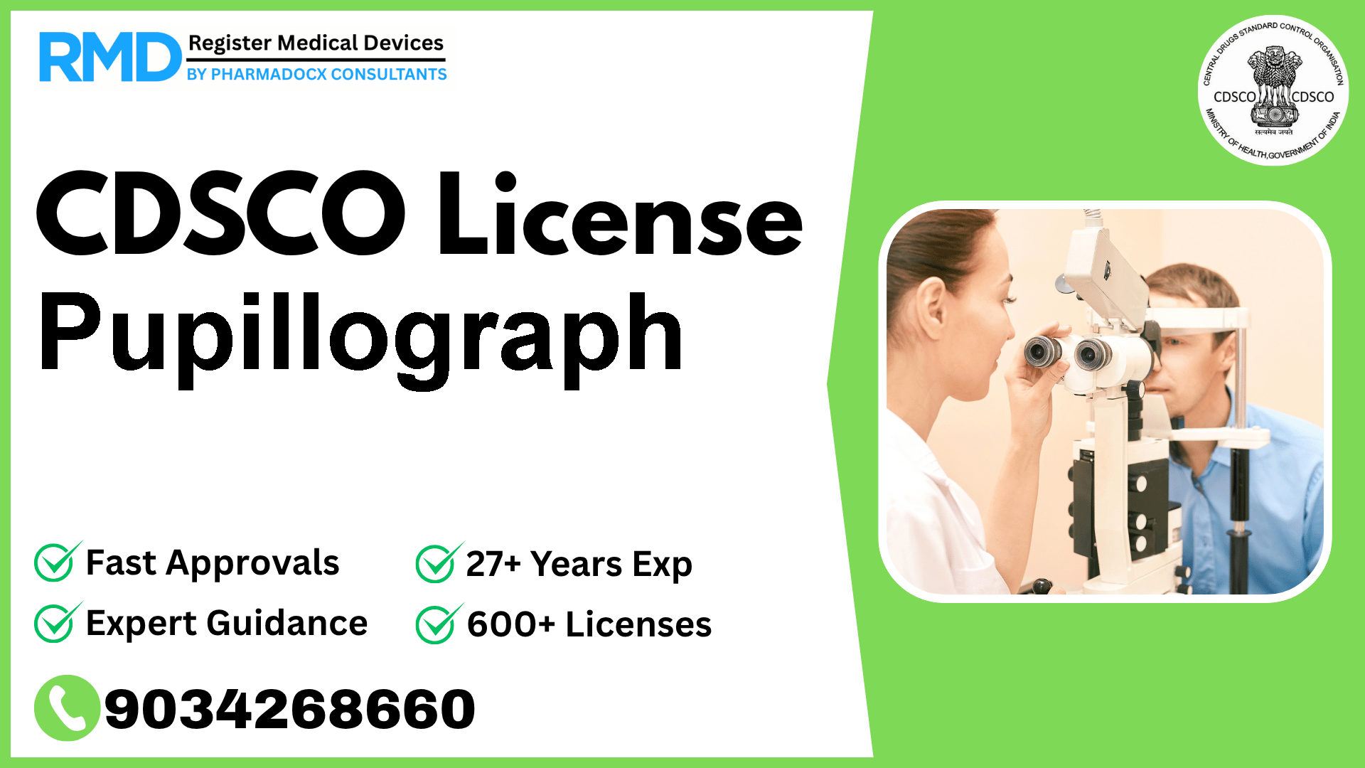 CDSCO License for Pupillograph