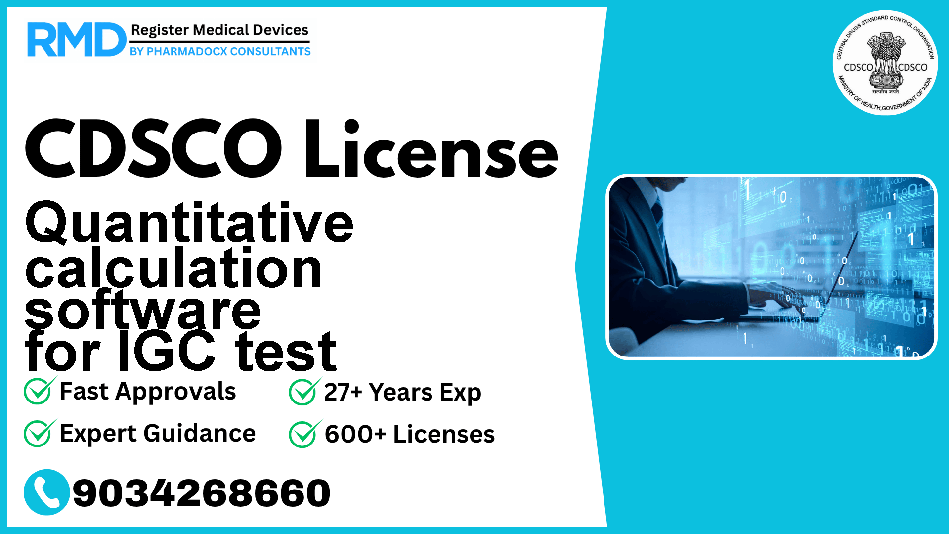 CDSCO License for Quantitative calculation software for IGC test