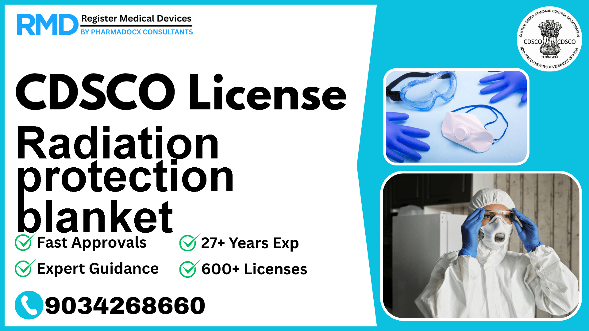 CDSCO License for Radiation protection blanket