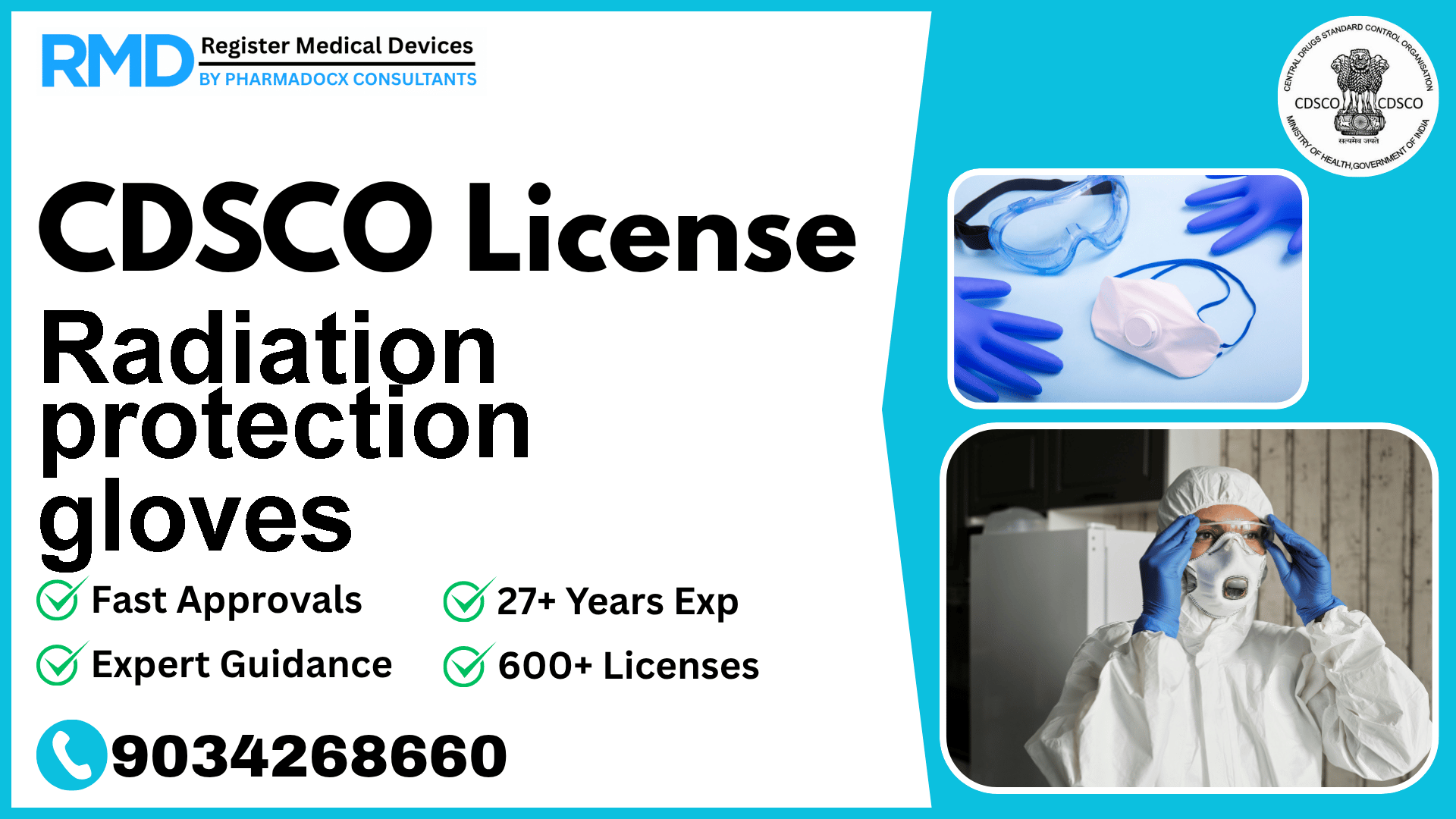 CDSCO License for Radiation protection gloves