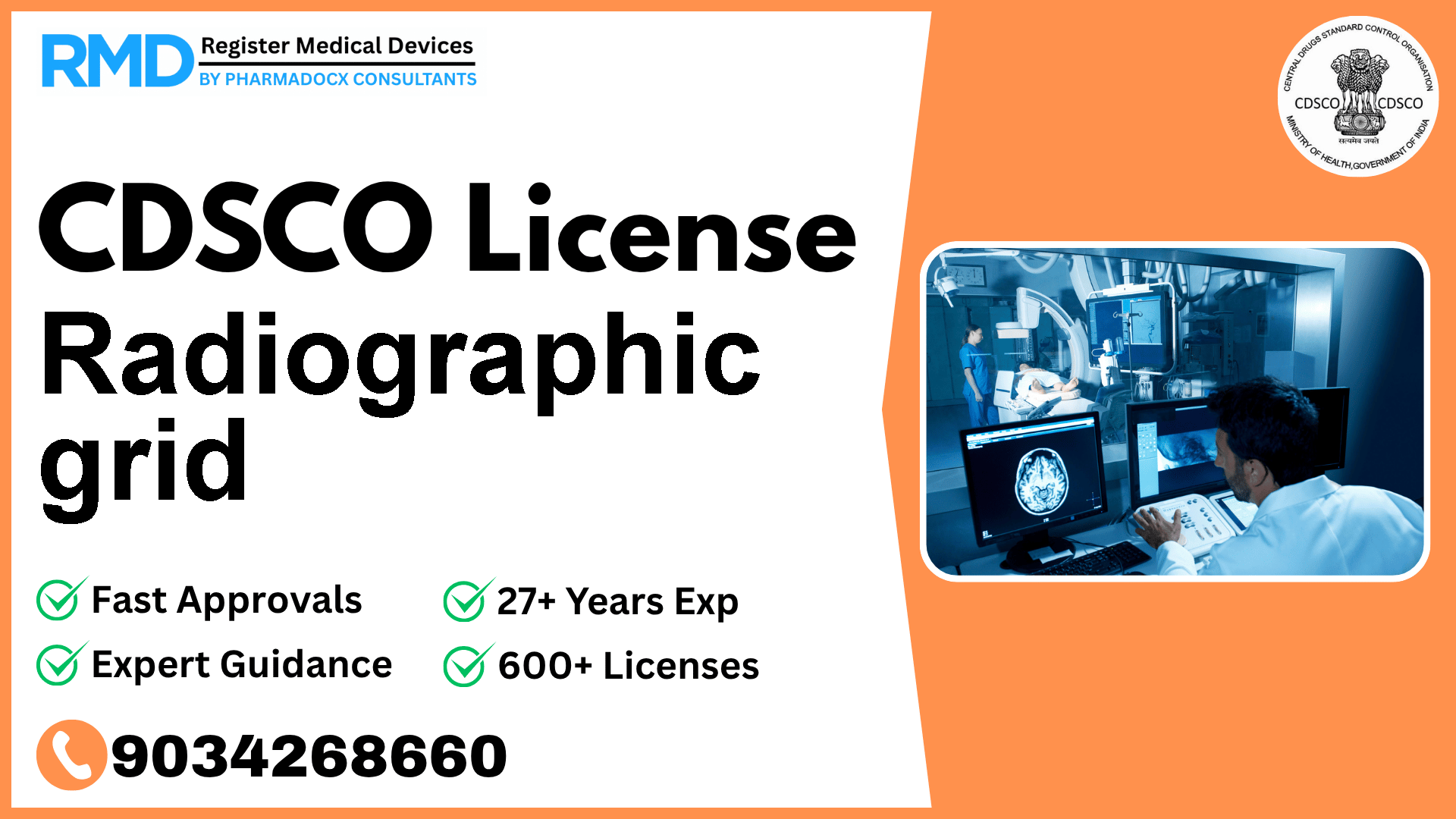 CDSCO License for Radiographic grid