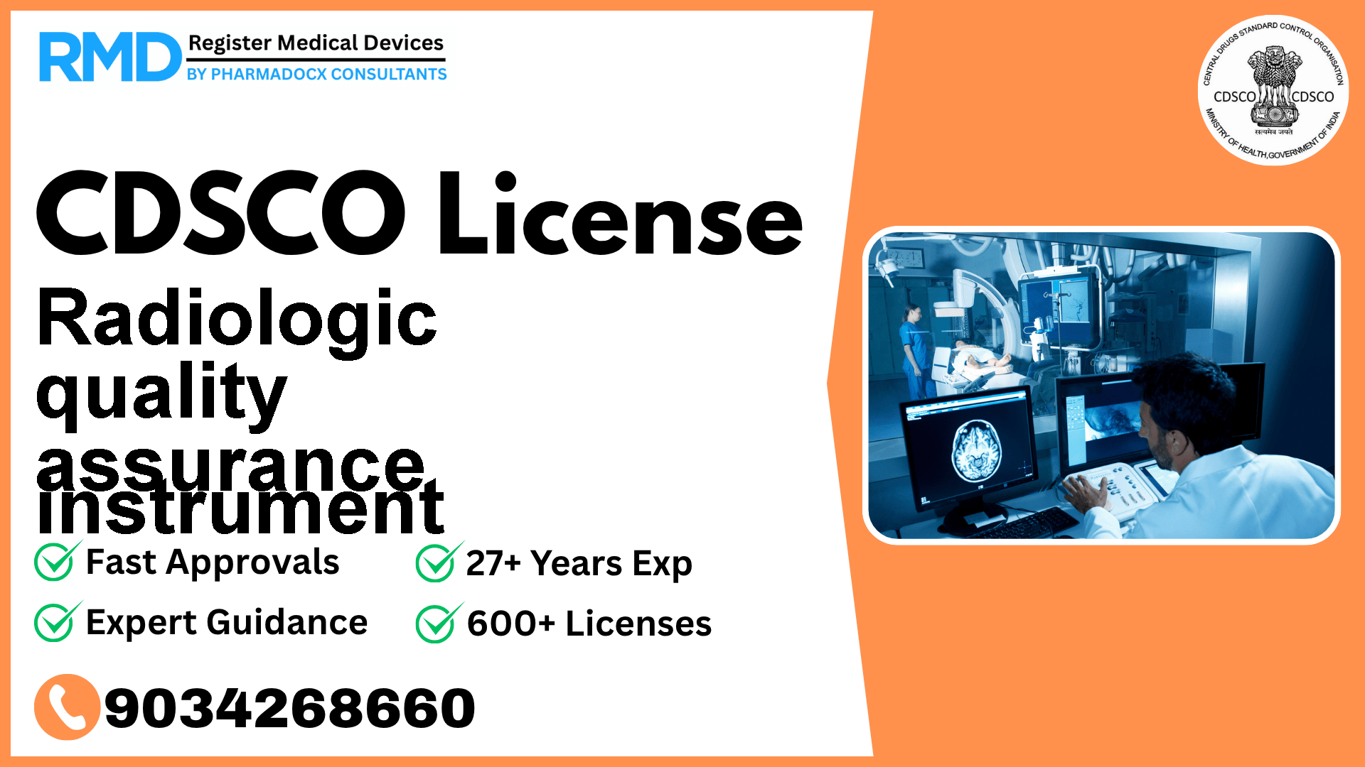 CDSCO License for Radiologic quality assurance instrument