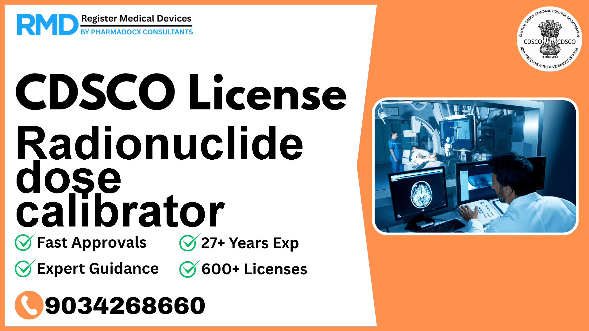 CDSCO License for Radionuclide dose calibrator
