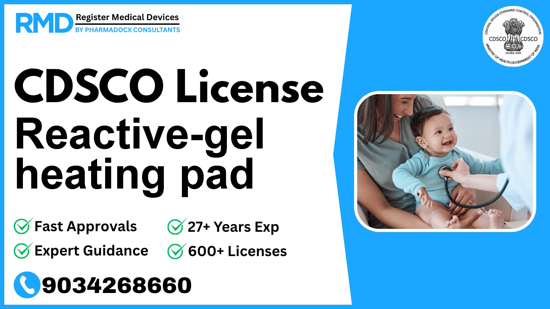 CDSCO License for Reactive-gel heating pad