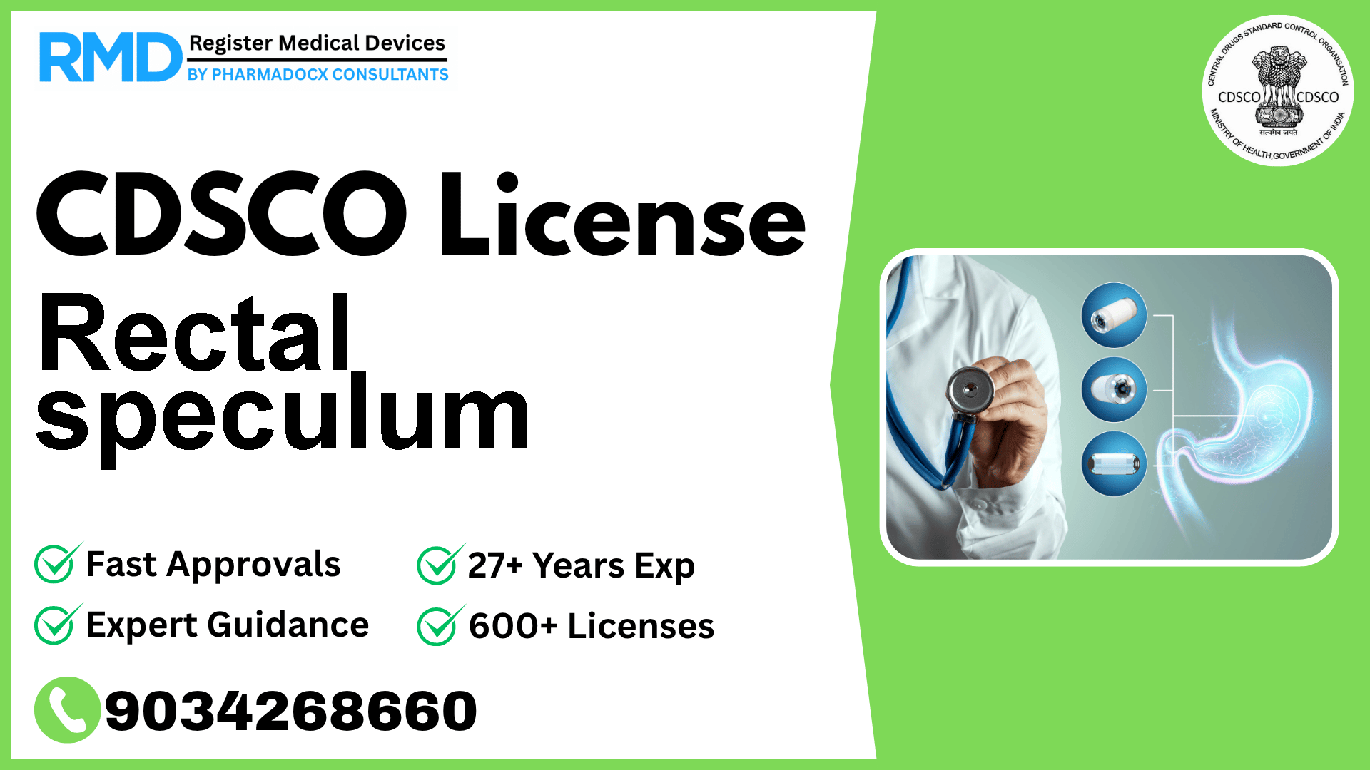 CDSCO License for Rectal speculum