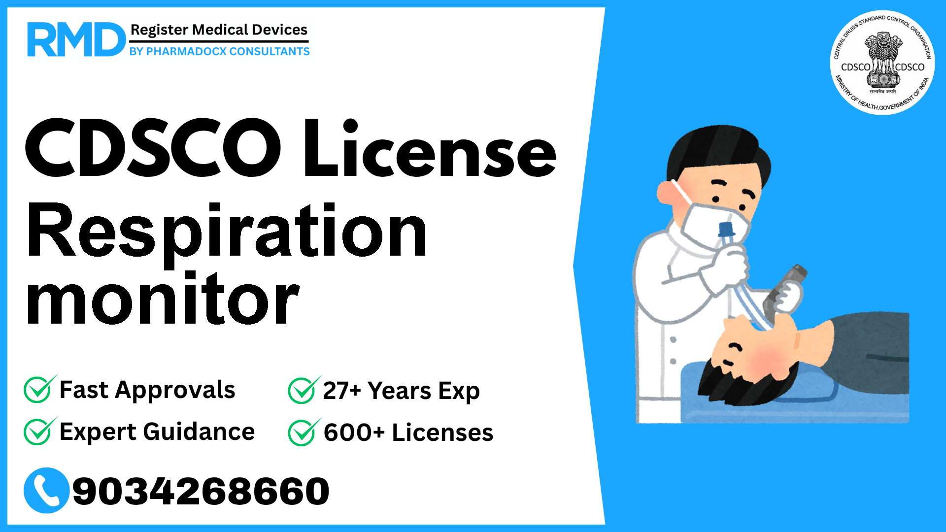 CDSCO License for Respiration monitor