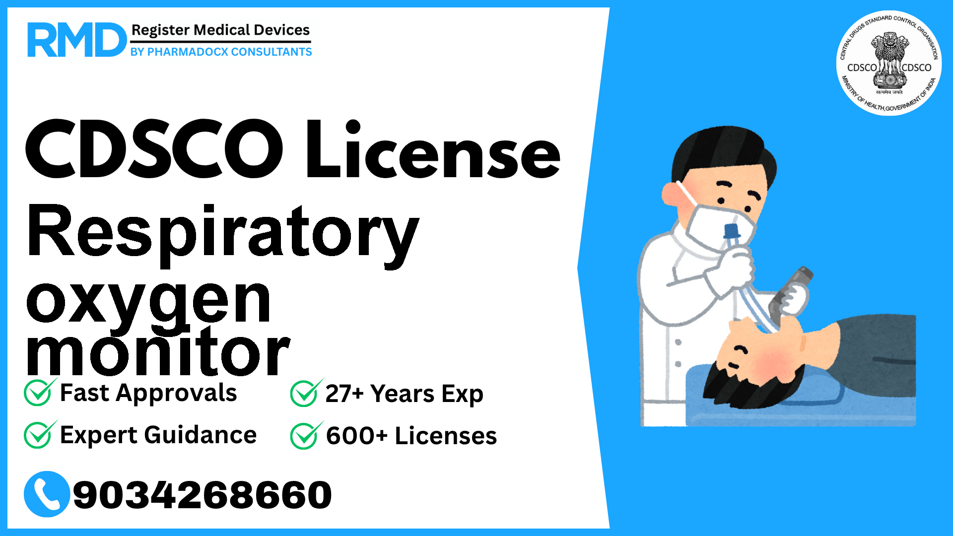CDSCO License for Respiratory oxygen monitor