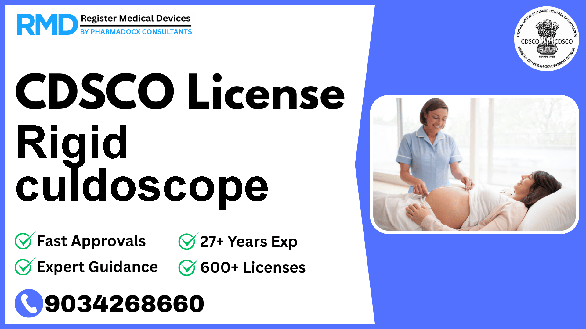 CDSCO License for Rigid culdoscope