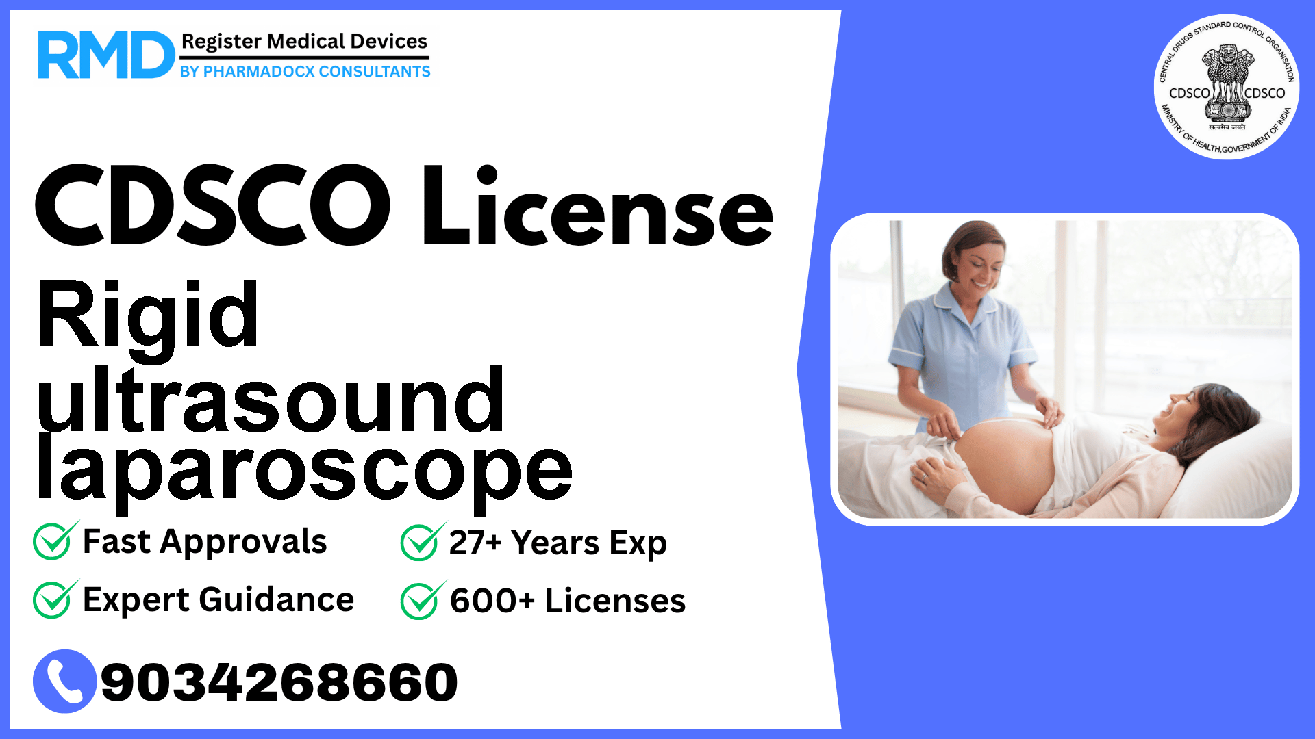 CDSCO License for Rigid ultrasound laparoscope