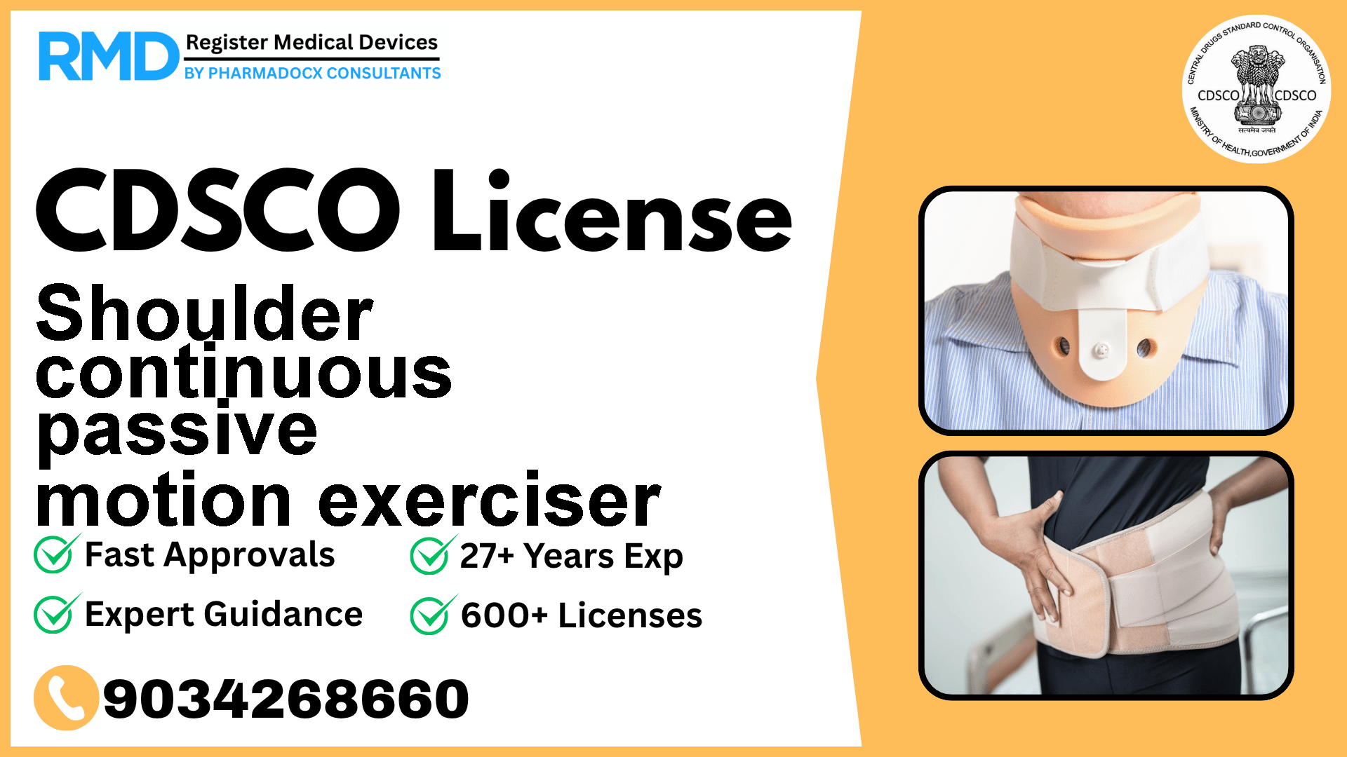 CDSCO License for Shoulder continuous passive motion exerciser