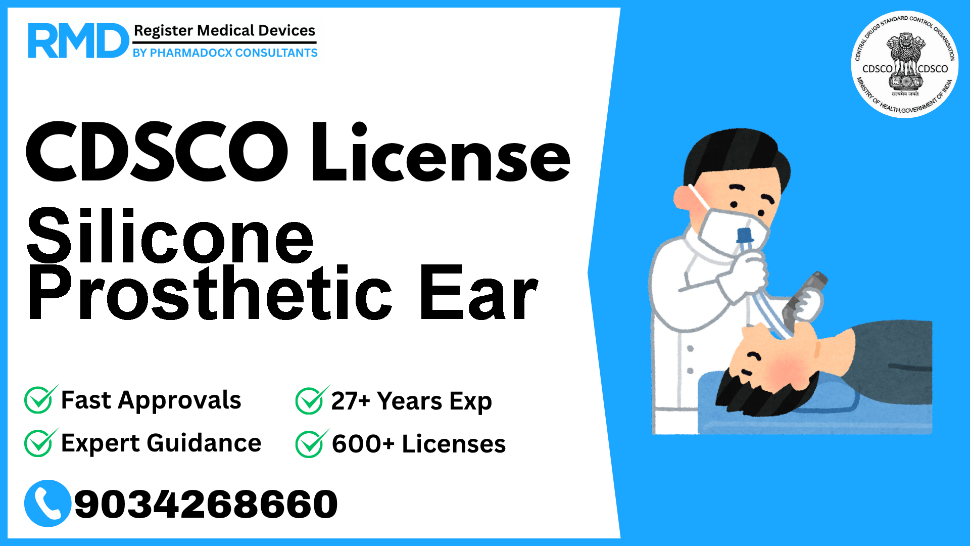 CDSCO License for Silicone Prosthetic Ear
