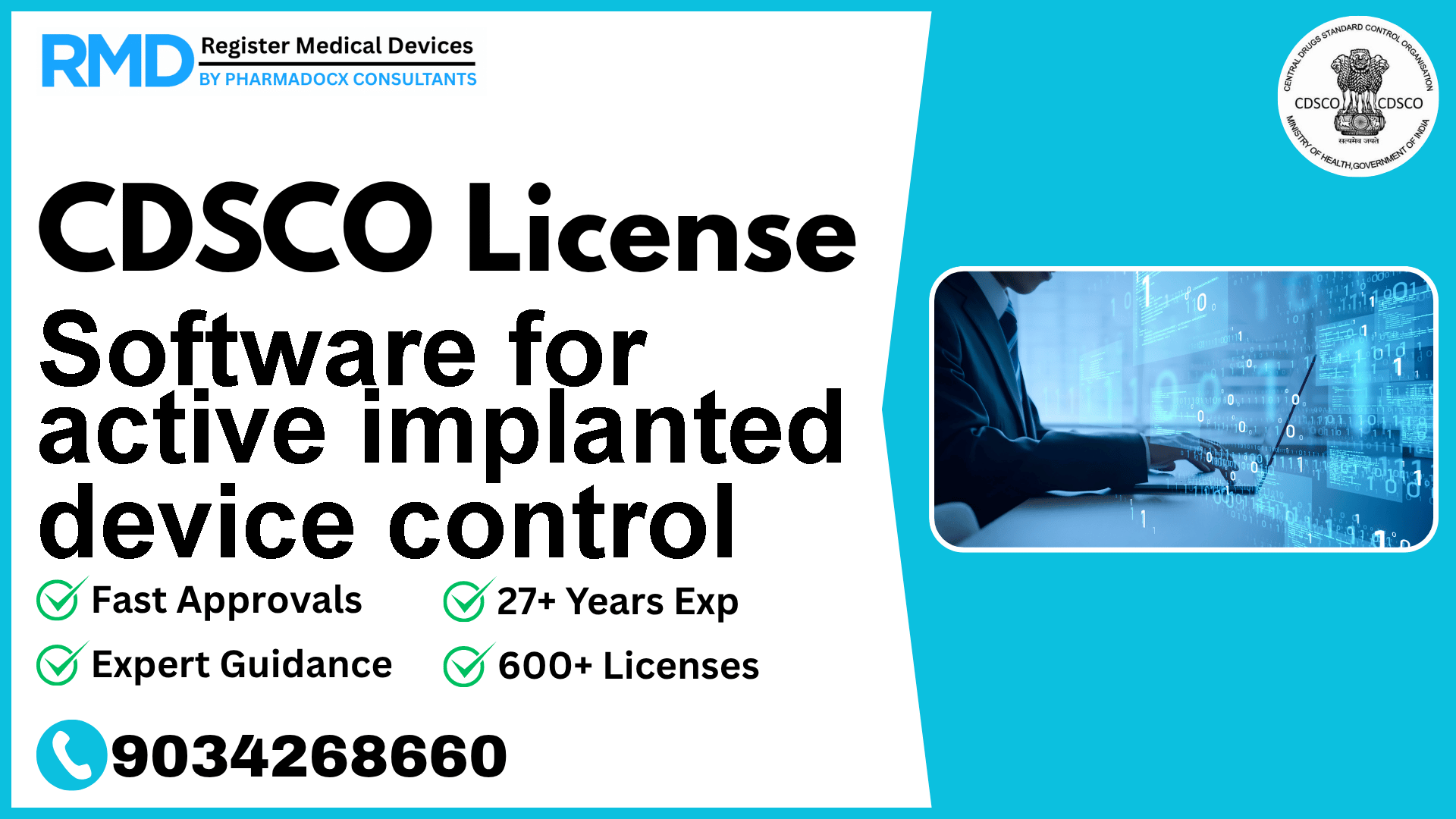 CDSCO License for Software for active implanted device control