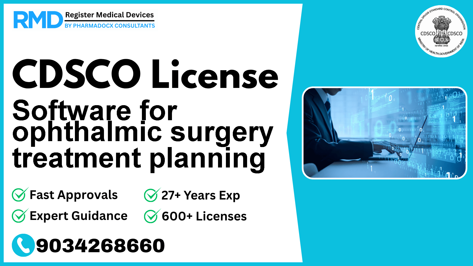 CDSCO License for Software for ophthalmic surgery treatment planning