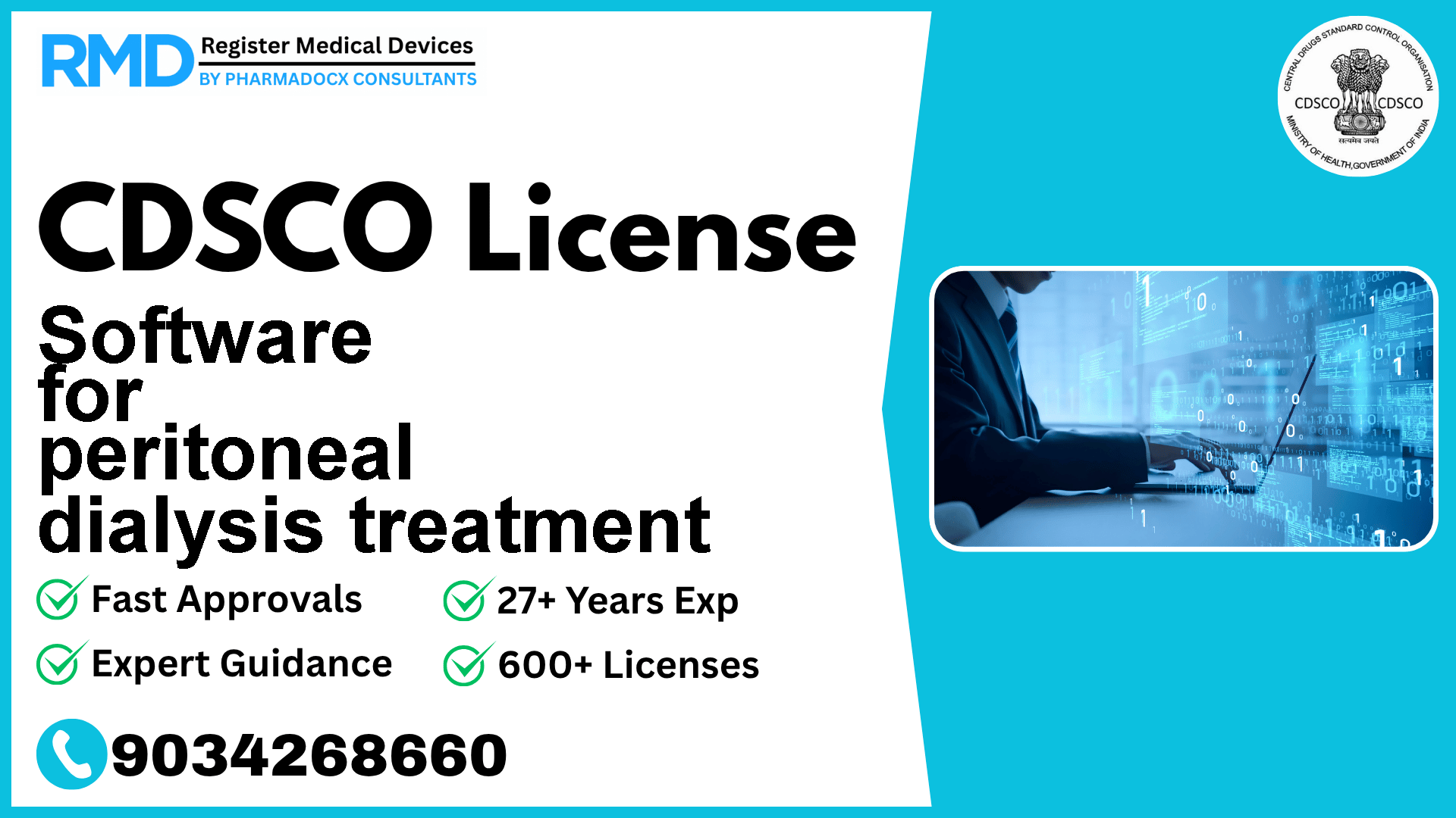 CDSCO License for Software for peritoneal dialysis treatment
