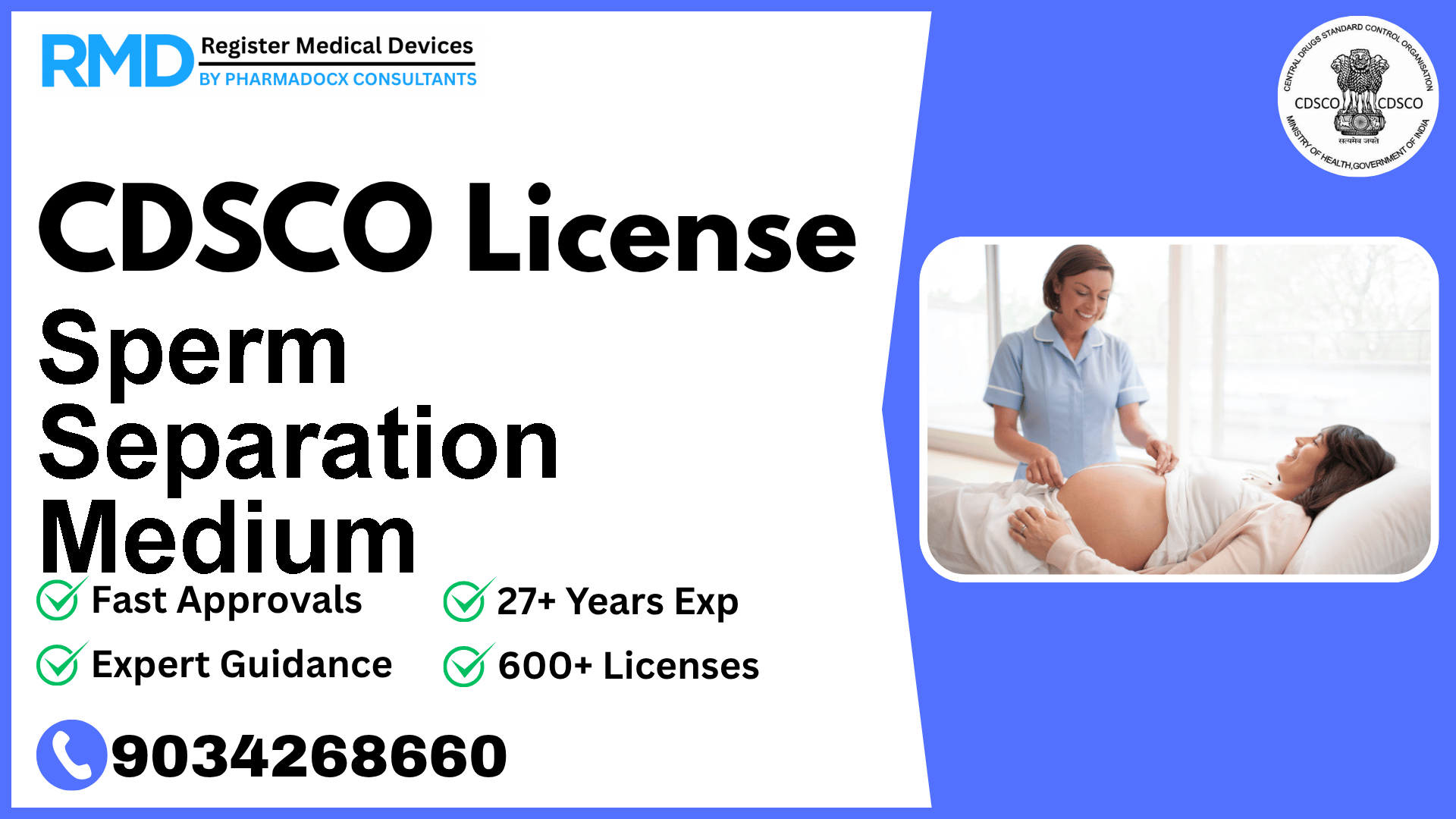 CDSCO License for Sperm Separation Medium