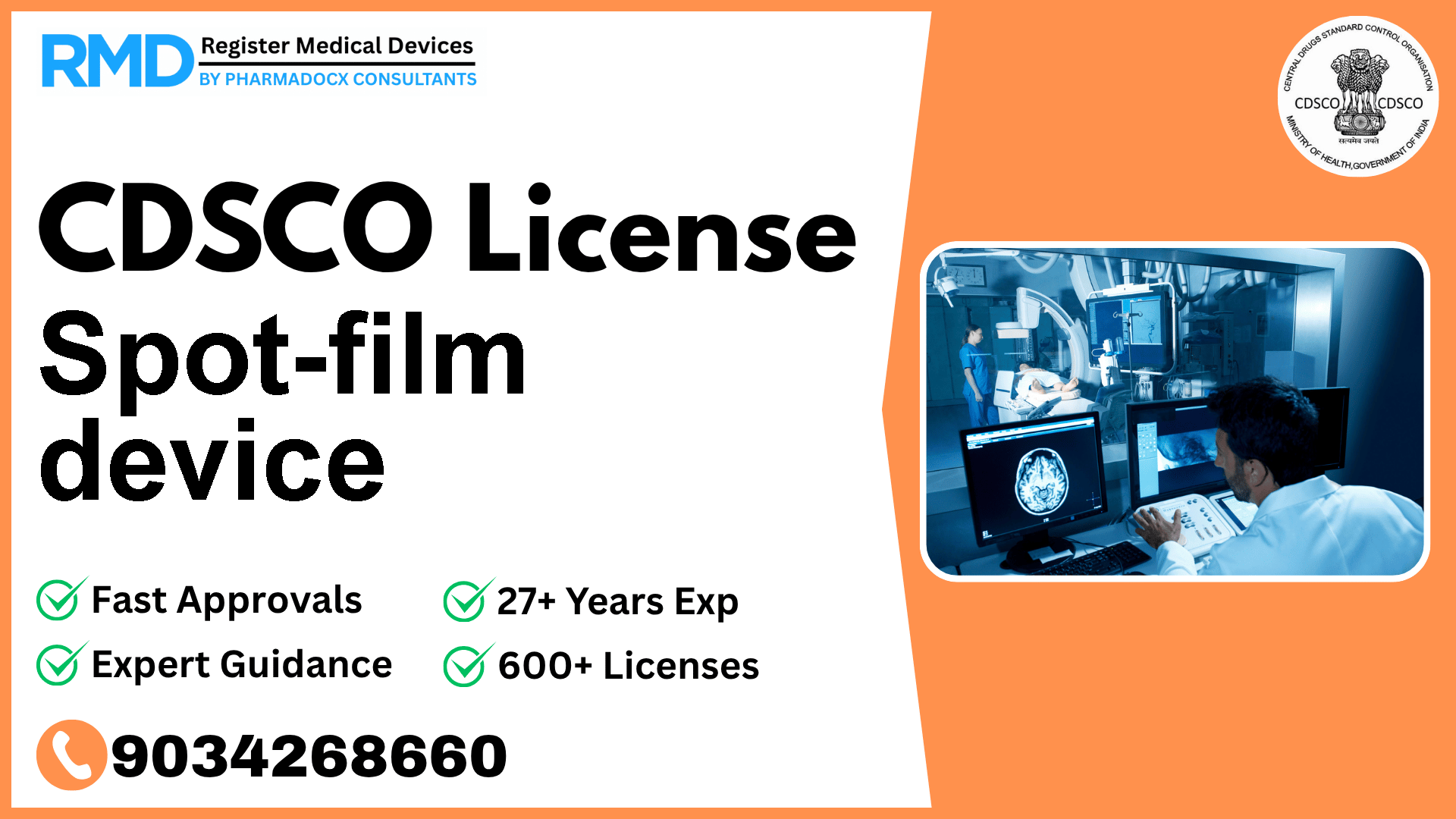 CDSCO License for Spot-film device