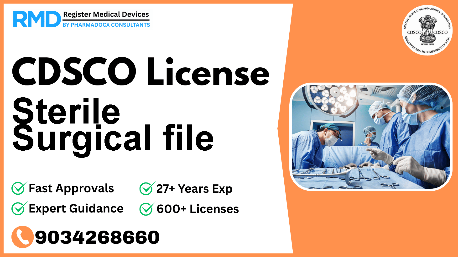 CDSCO License for Sterile Surgical file