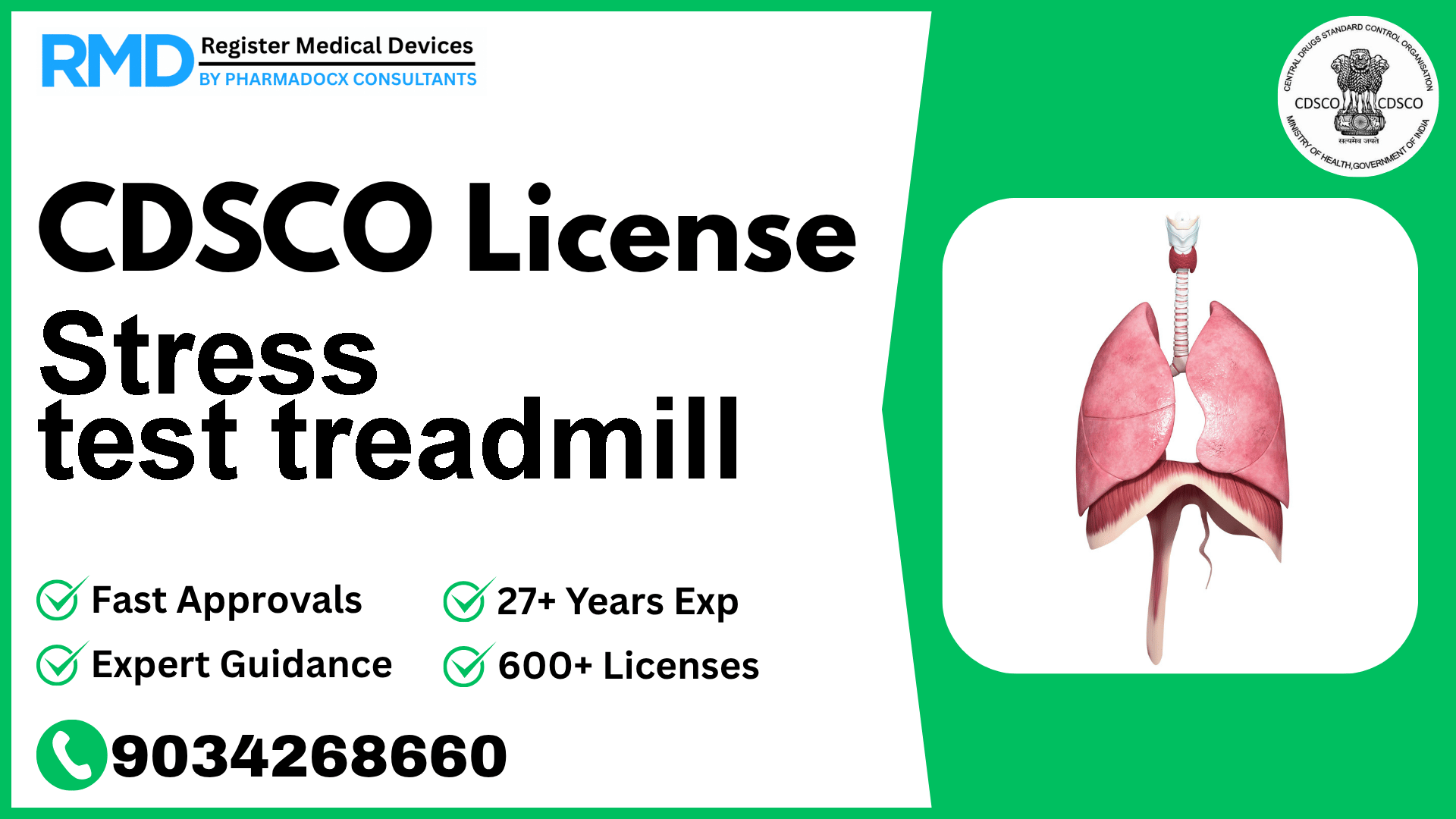 CDSCO License for Stress test treadmill
