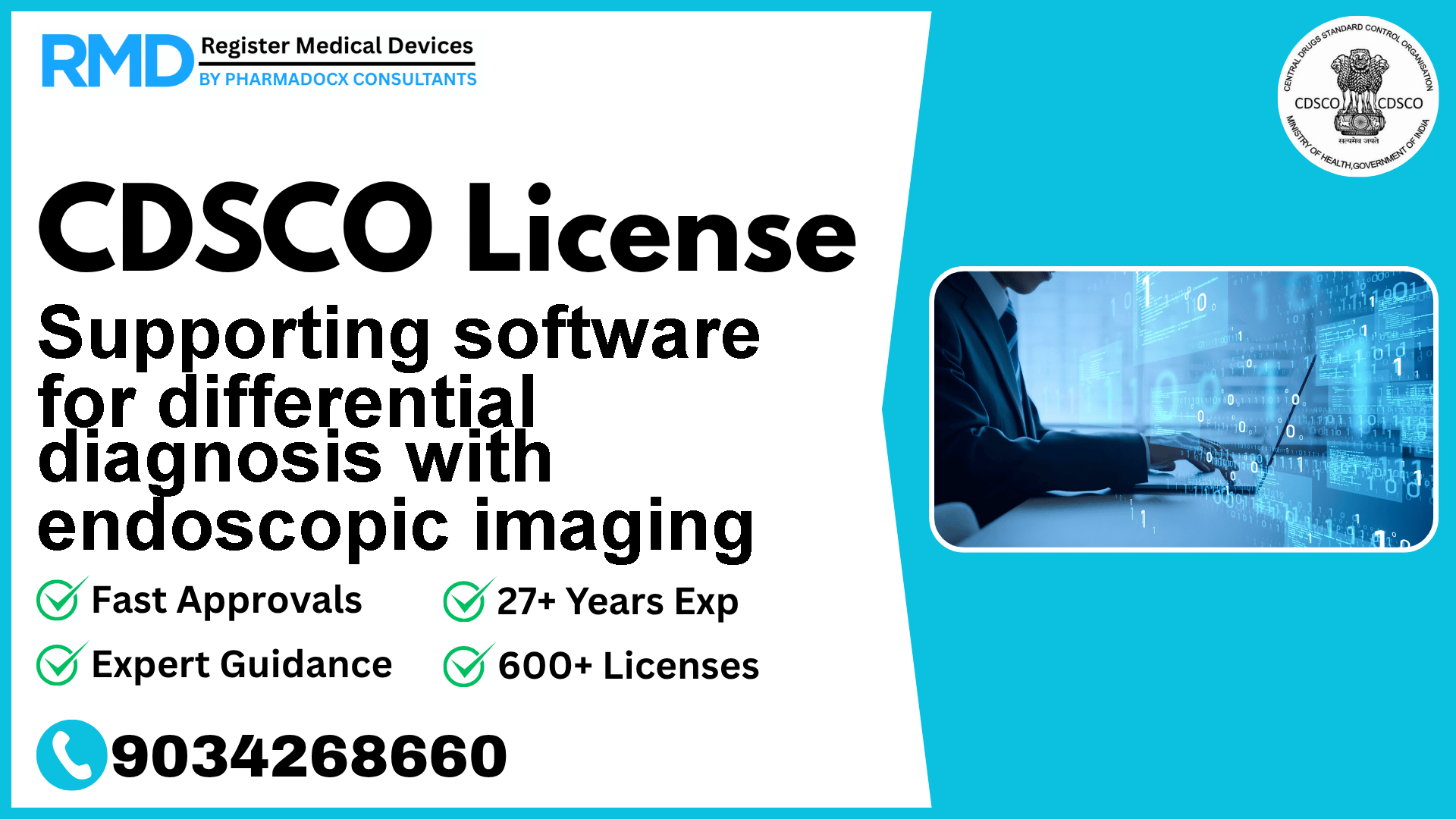 CDSCO License for Supporting software for differential diagnosis with endoscopic imaging
