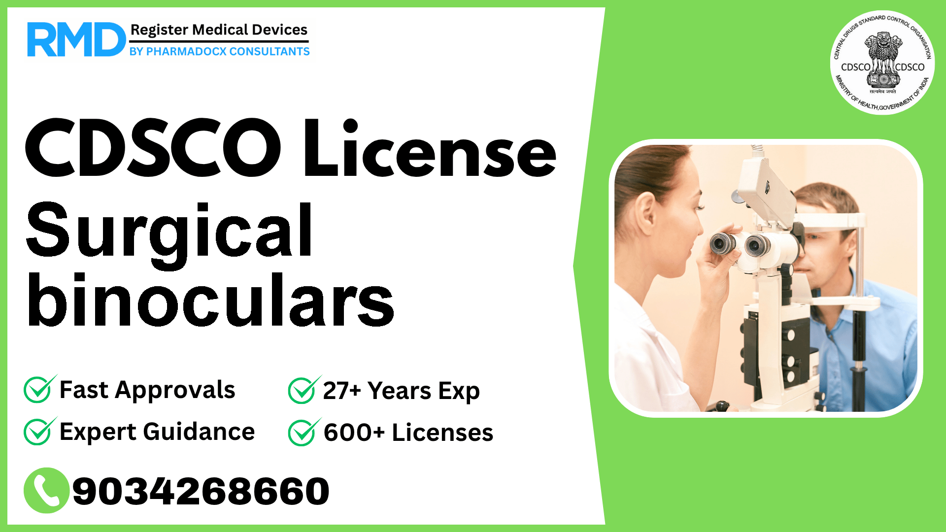CDSCO License for Surgical binoculars