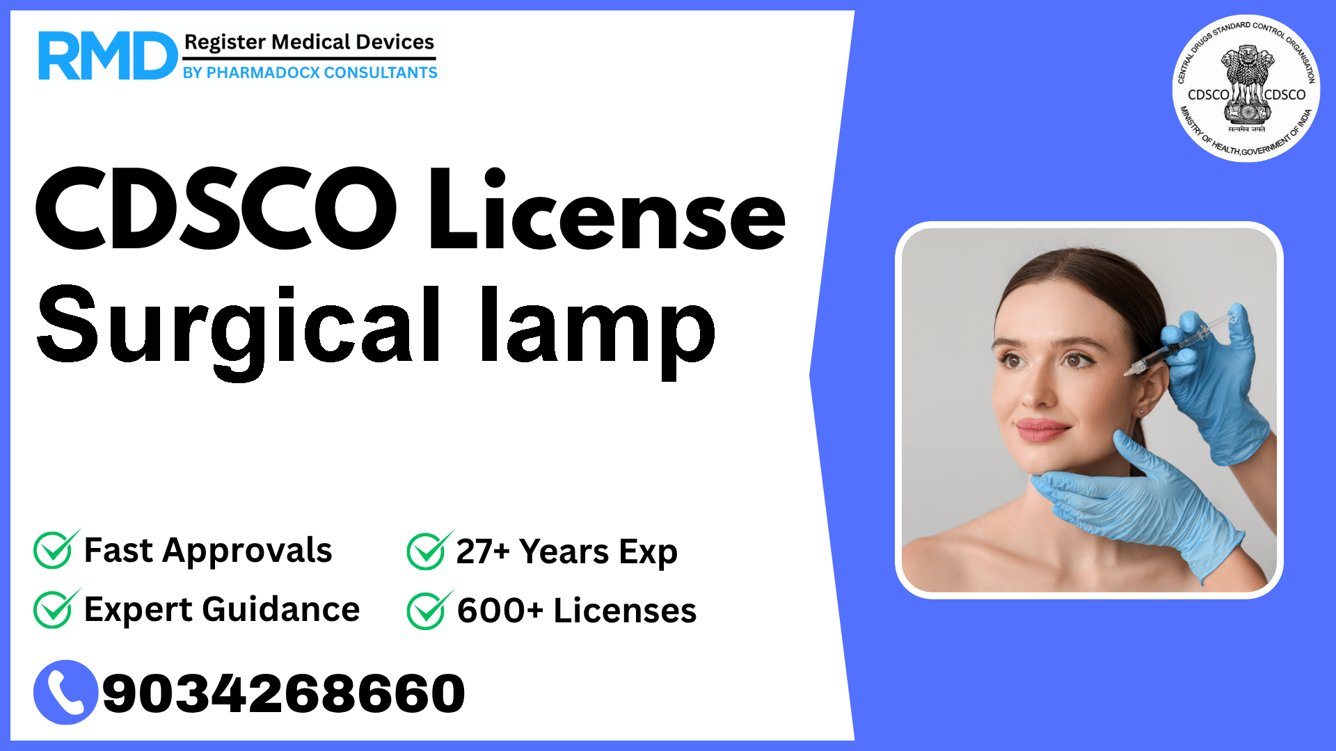 CDSCO License for Surgical lamp