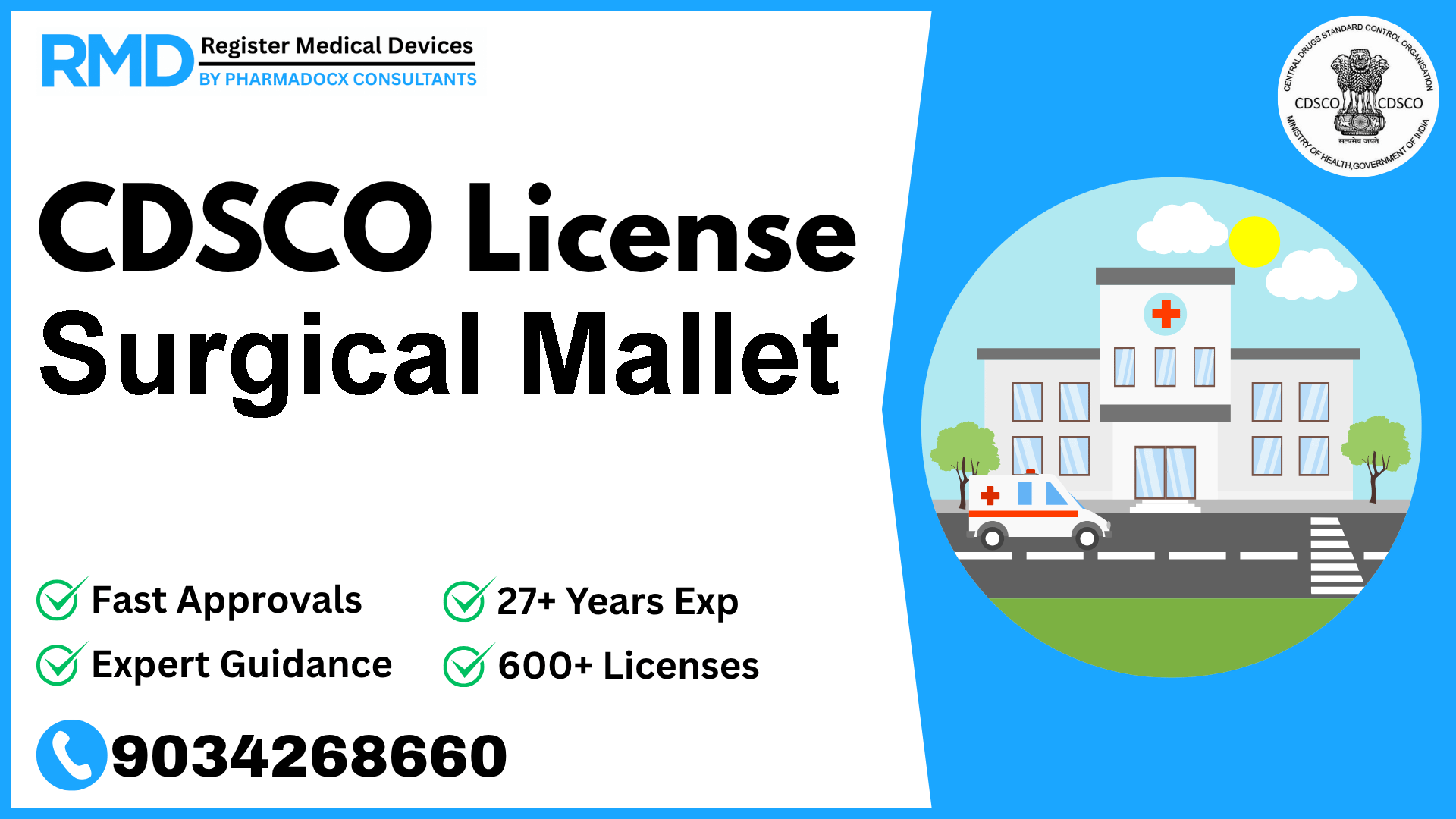 CDSCO License for Surgical Mallet