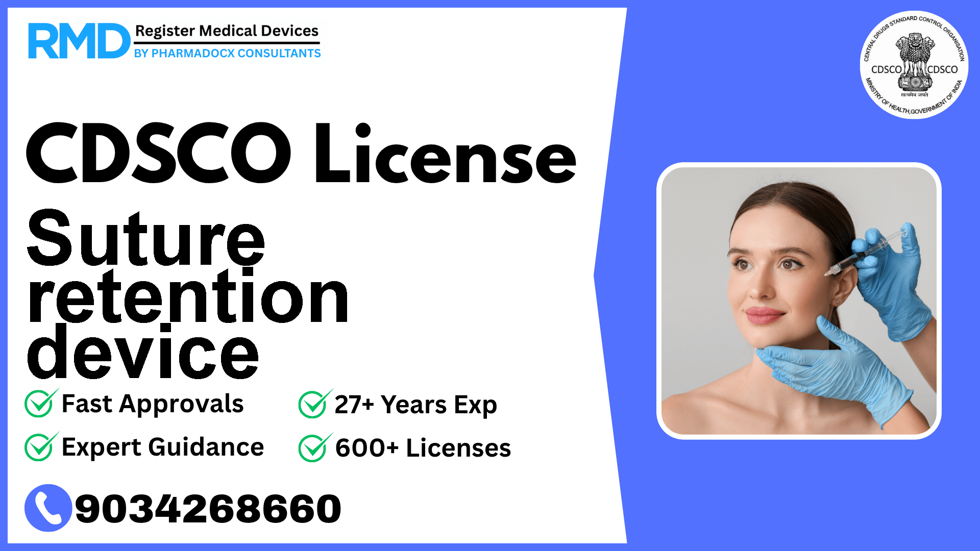 CDSCO License for Suture retention device