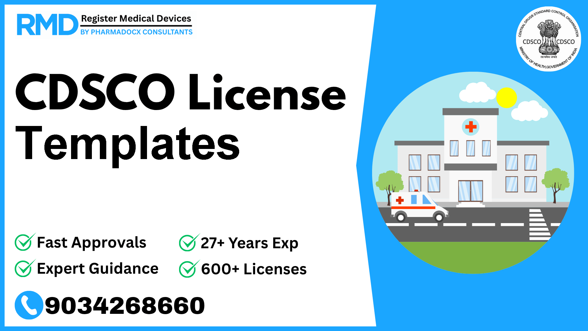 CDSCO License for Templates